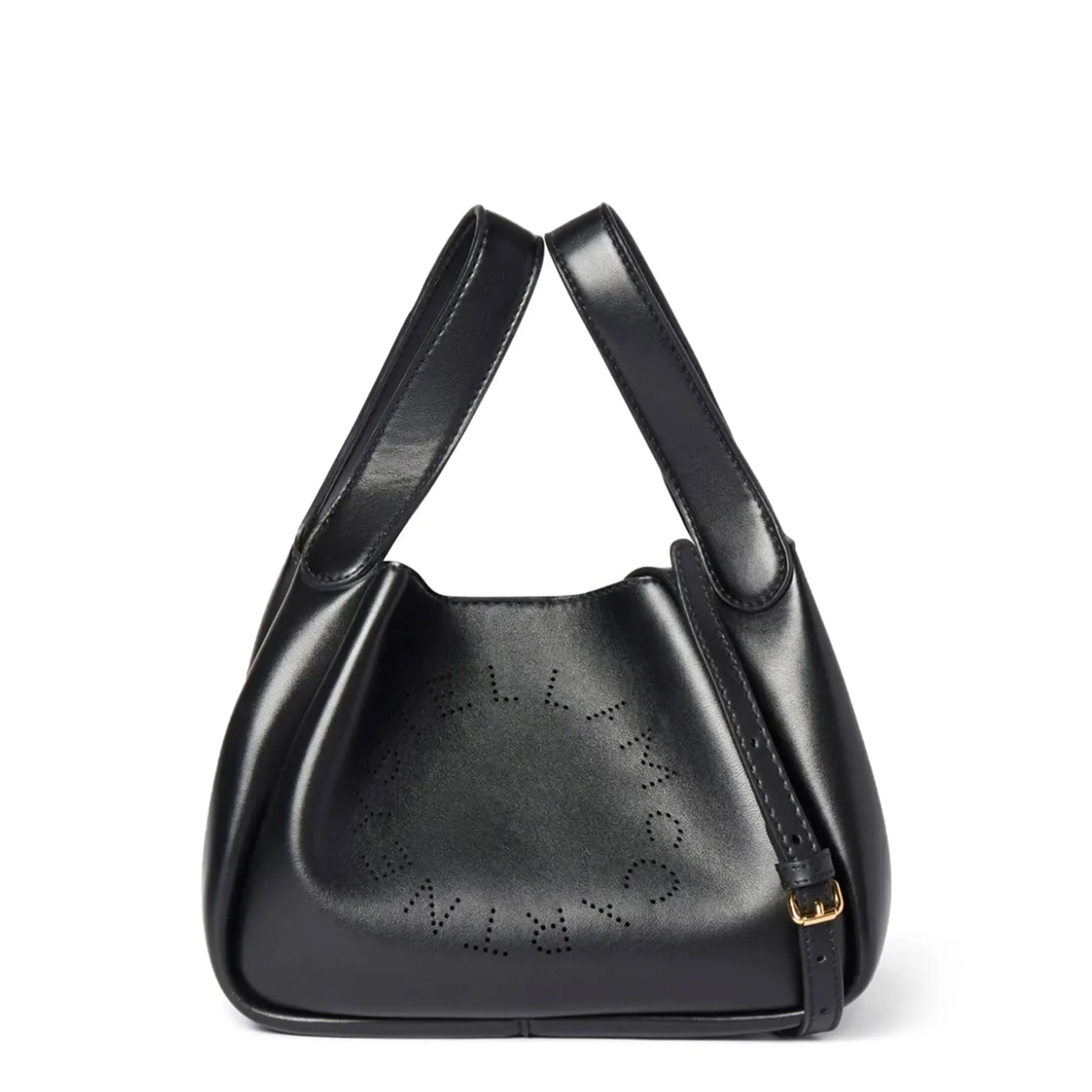 Dumpling Logo Shoulder Bag, Black Bags_Stella Mccartney_Bags