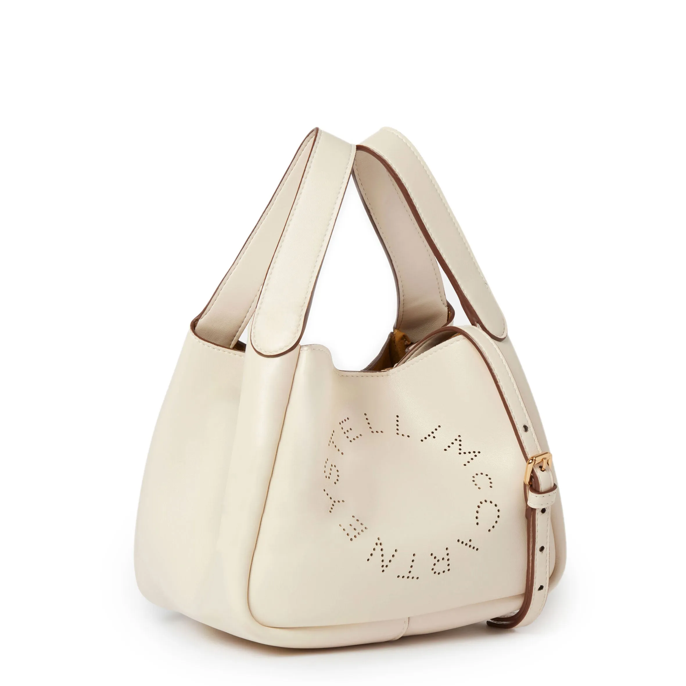 Dumpling Logo Shoulder Bag, White Bags_Stella Mccartney_Bags