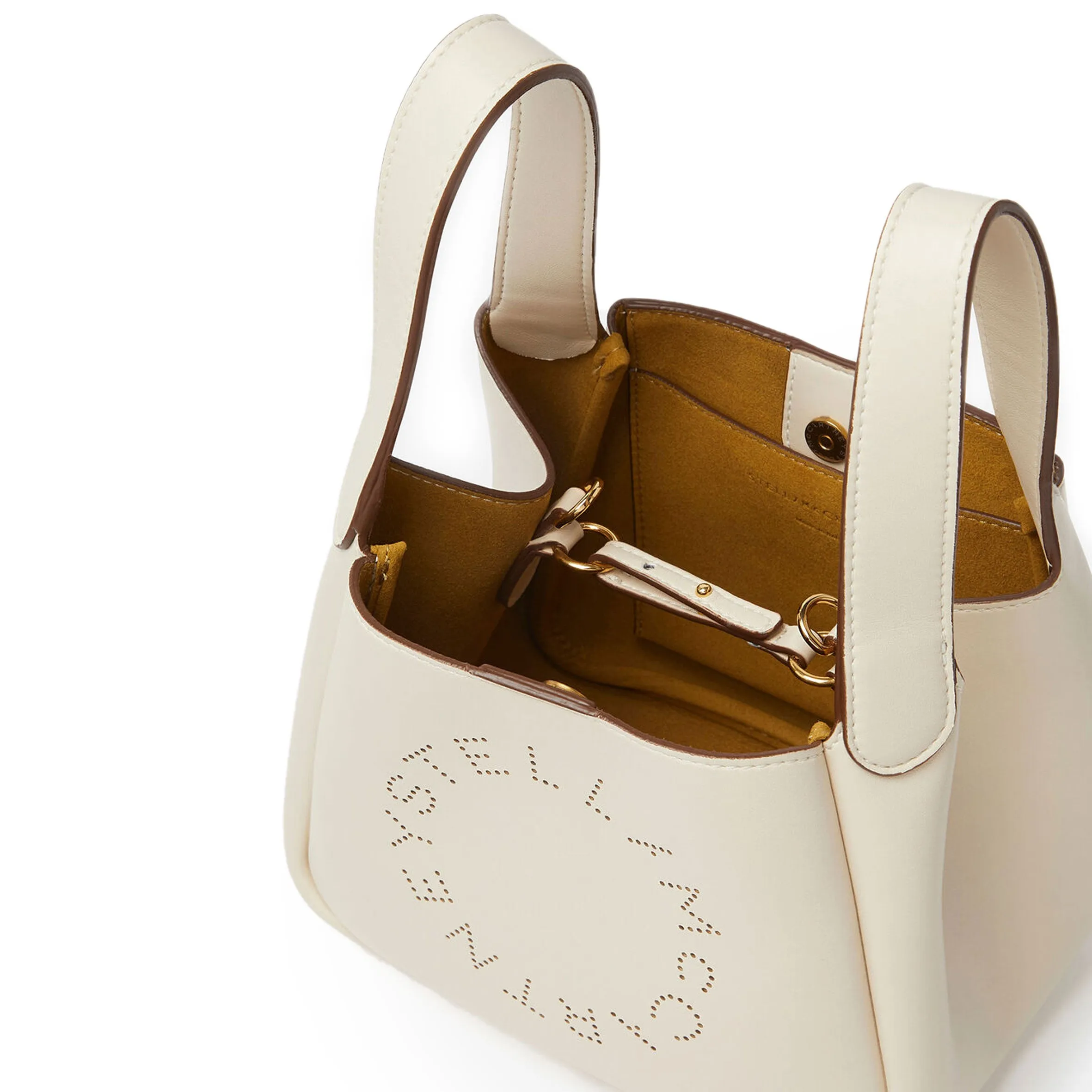 Dumpling Logo Shoulder Bag, White Bags_Stella Mccartney_Bags