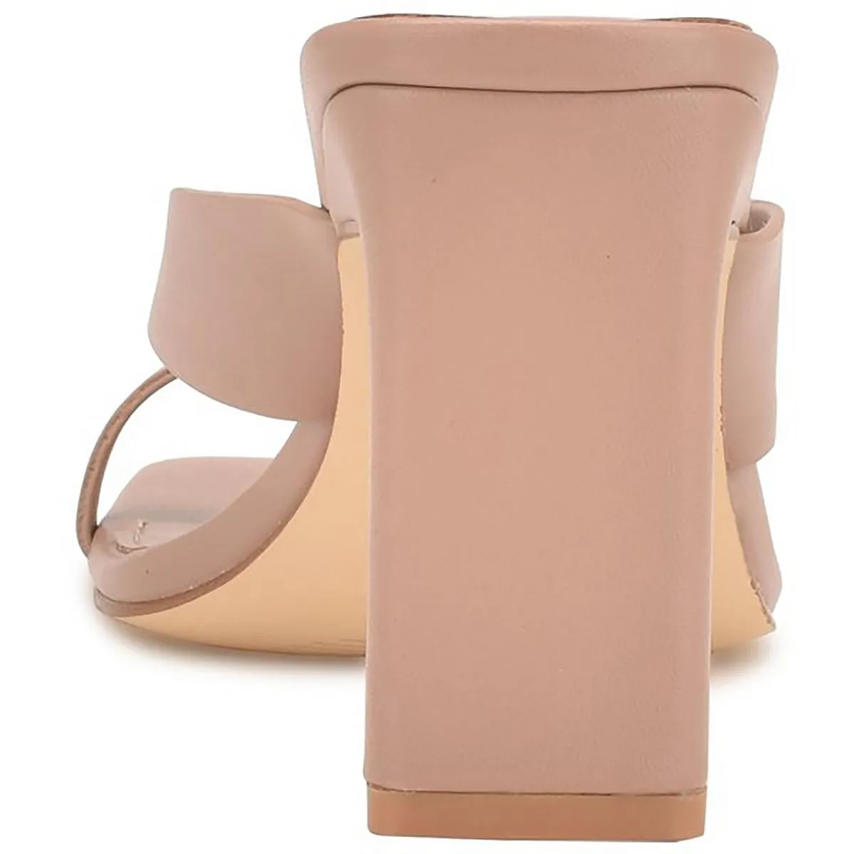 Durlife 3 Womens Faux Leather Square Toe Heels