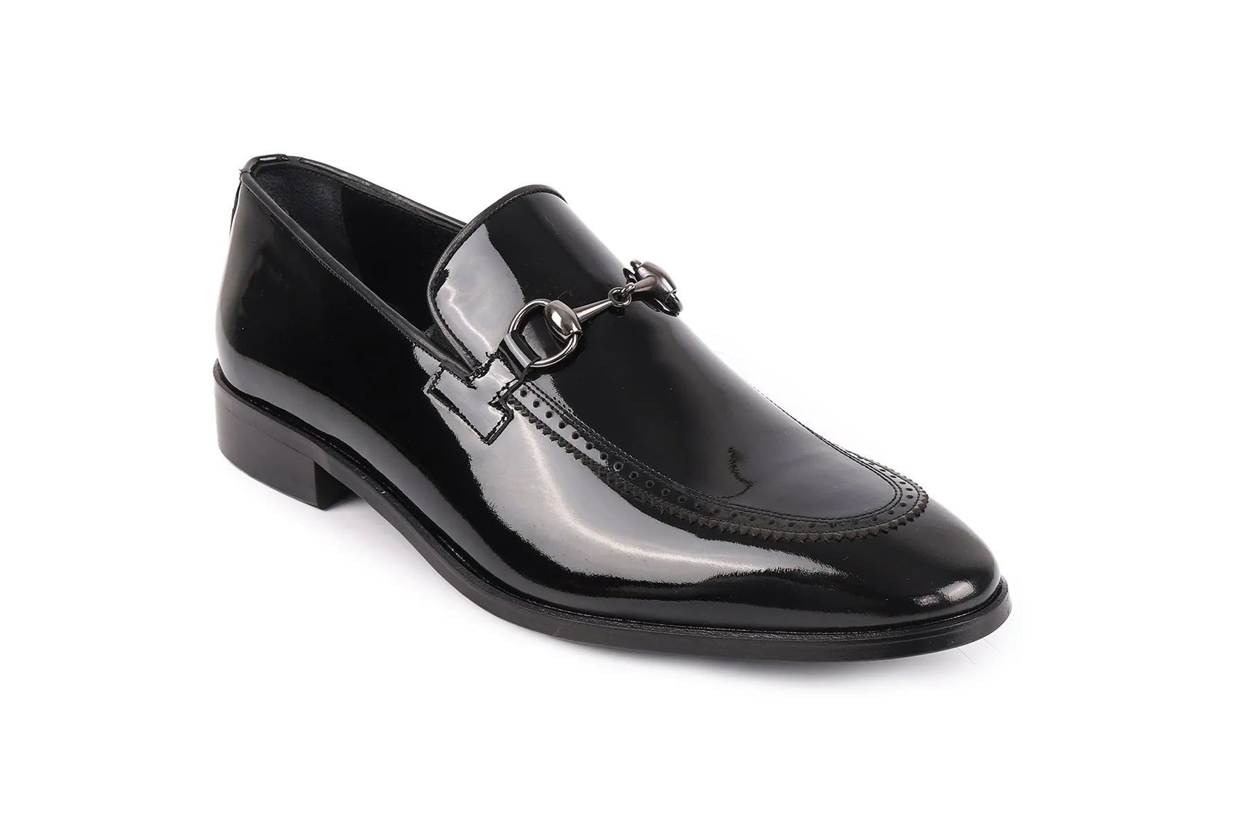 Edroy Patent Leather Horsebit Buckle Dress Shoes