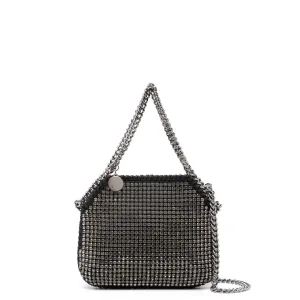Falabella Evening Crystal All Over, Black Bags_Stella Mccartney_Bags