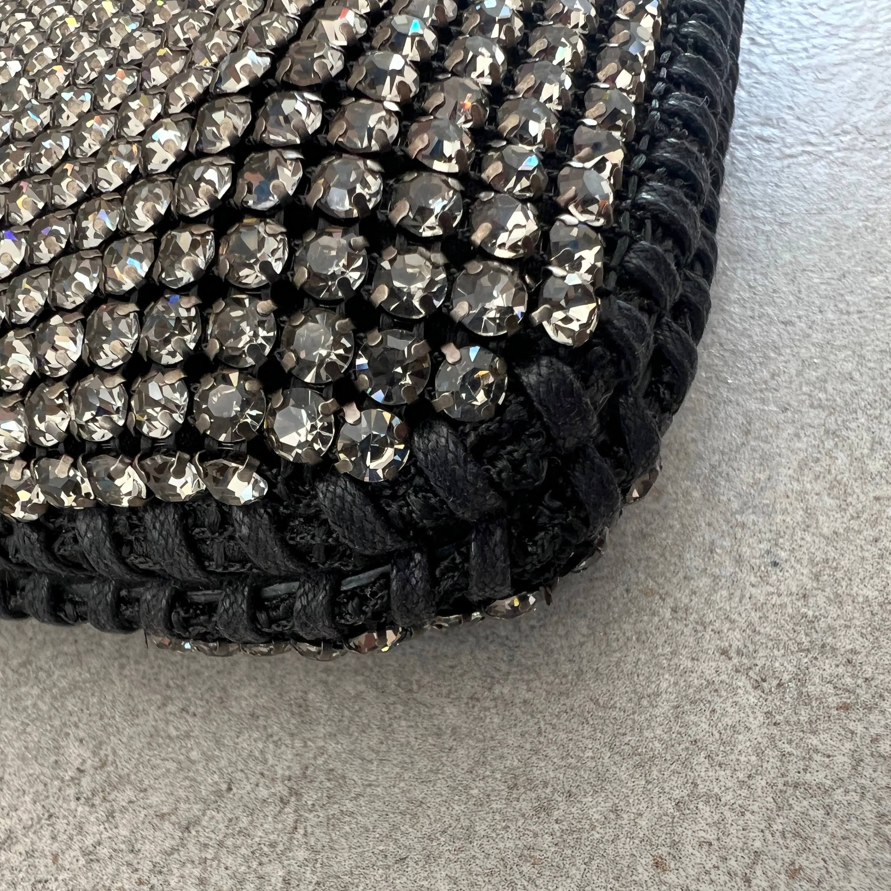 Falabella Evening Crystal All Over, Black Bags_Stella Mccartney_Bags
