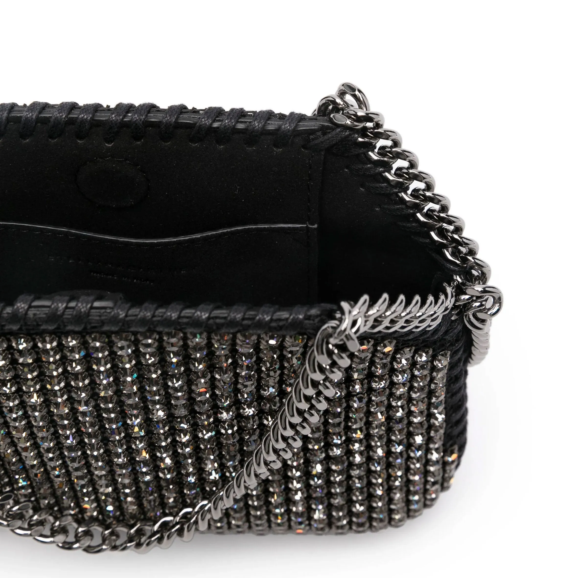 Falabella Evening Crystal All Over, Black Bags_Stella Mccartney_Bags