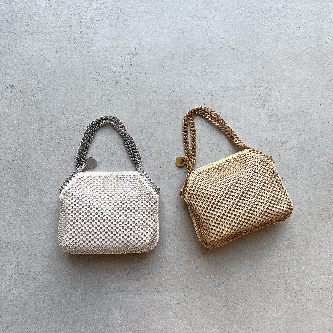 Falabella Evening Crystal Mesh, Honey Bags_Stella Mccartney_Bags