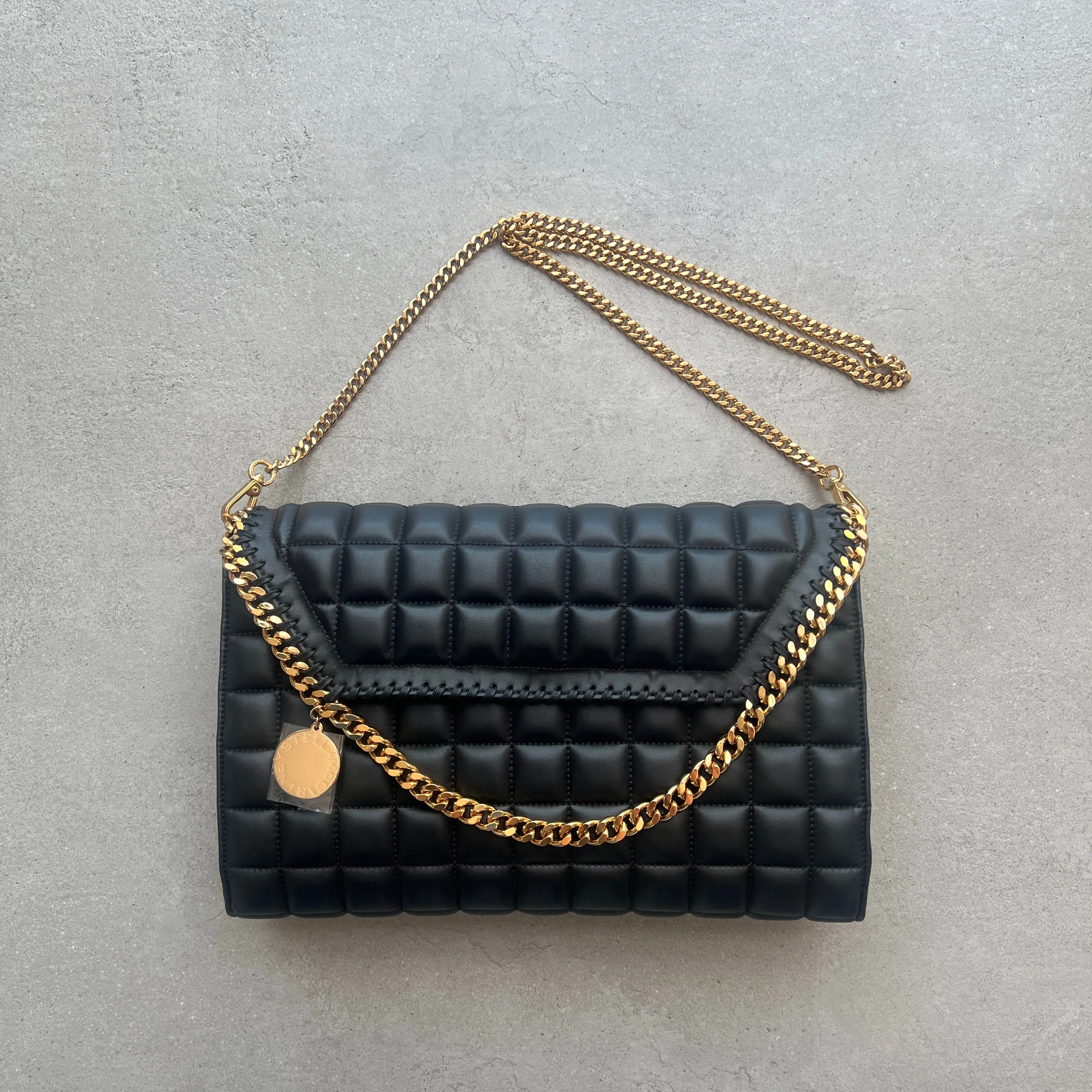 Falabella Large Fold Crossbody Quilted (G), Black Bags_Stella Mccartney_Bags