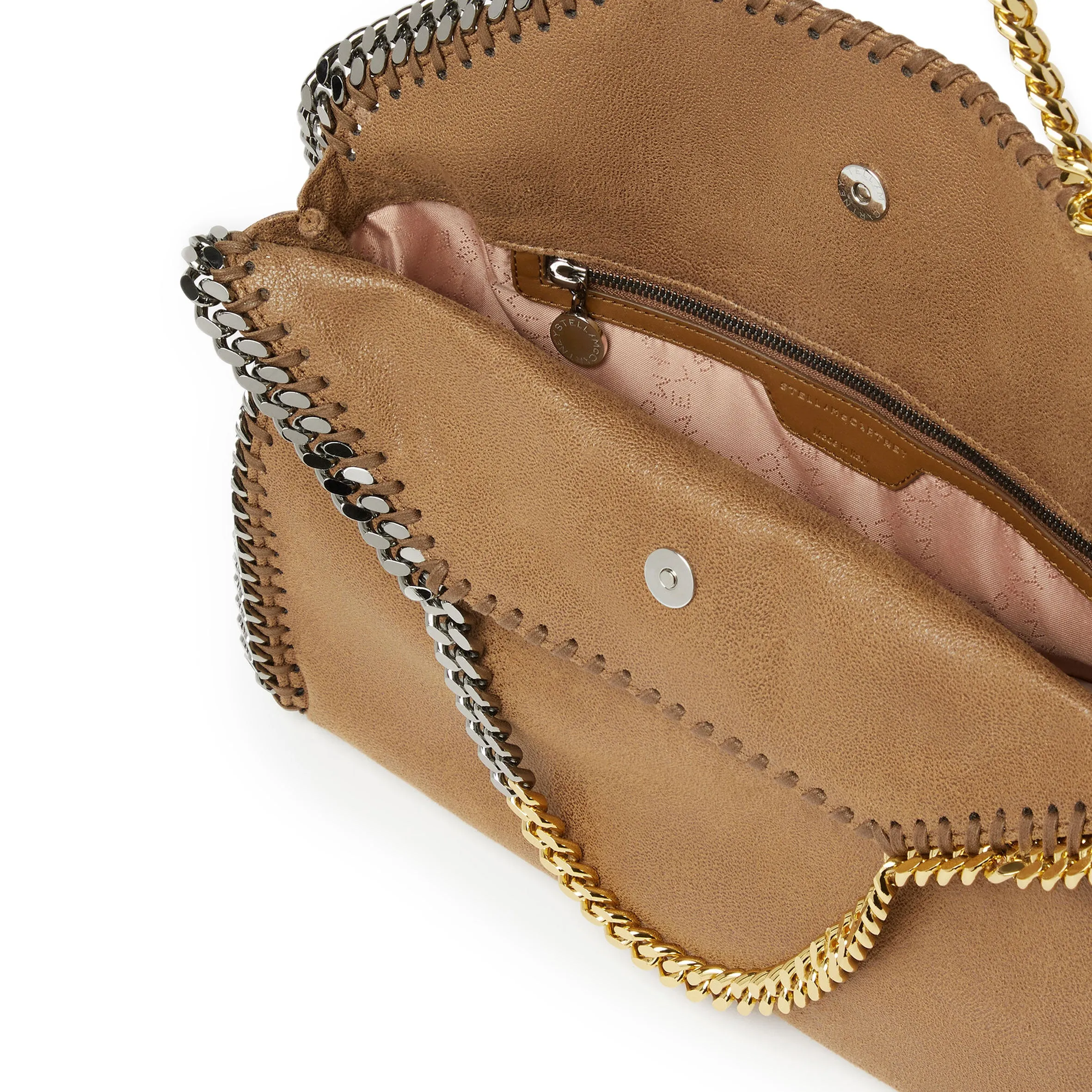 Falabella Large Tote Bag Mix Chain, Pecan Bags_Stella Mccartney_Bags