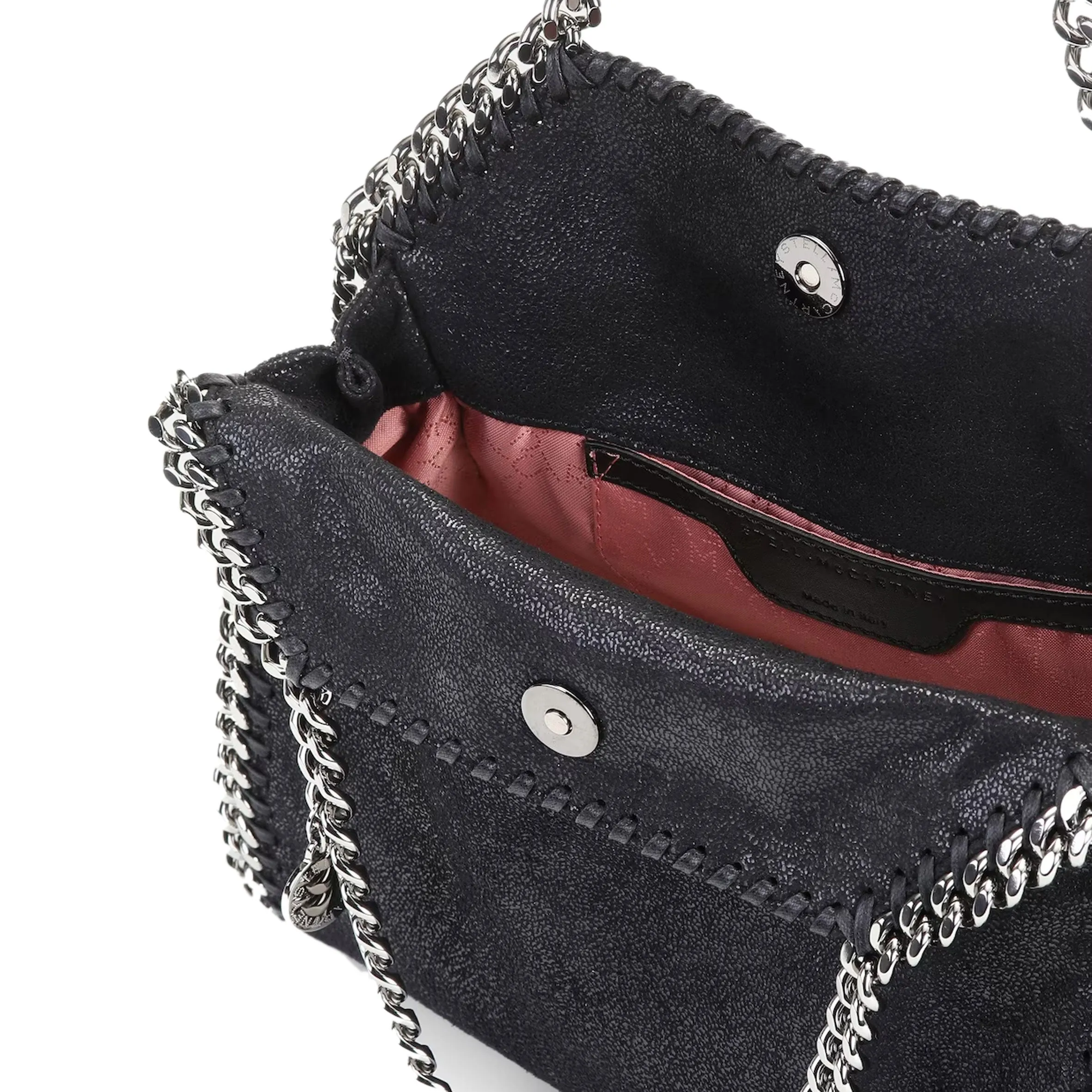 Falabella Mini Tote Bag Eco Deer, Black (S) Bags_Stella Mccartney_Bags