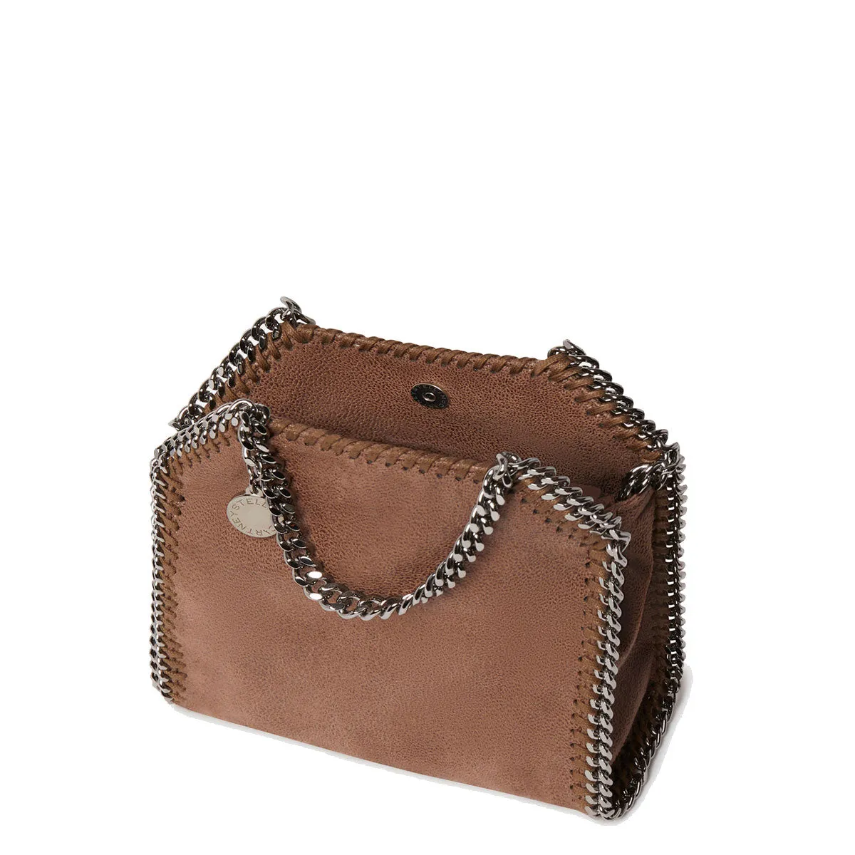Falabella Mini Tote Bag Eco Deer (S), Dark Taupe Bags_Stella Mccartney_Bags