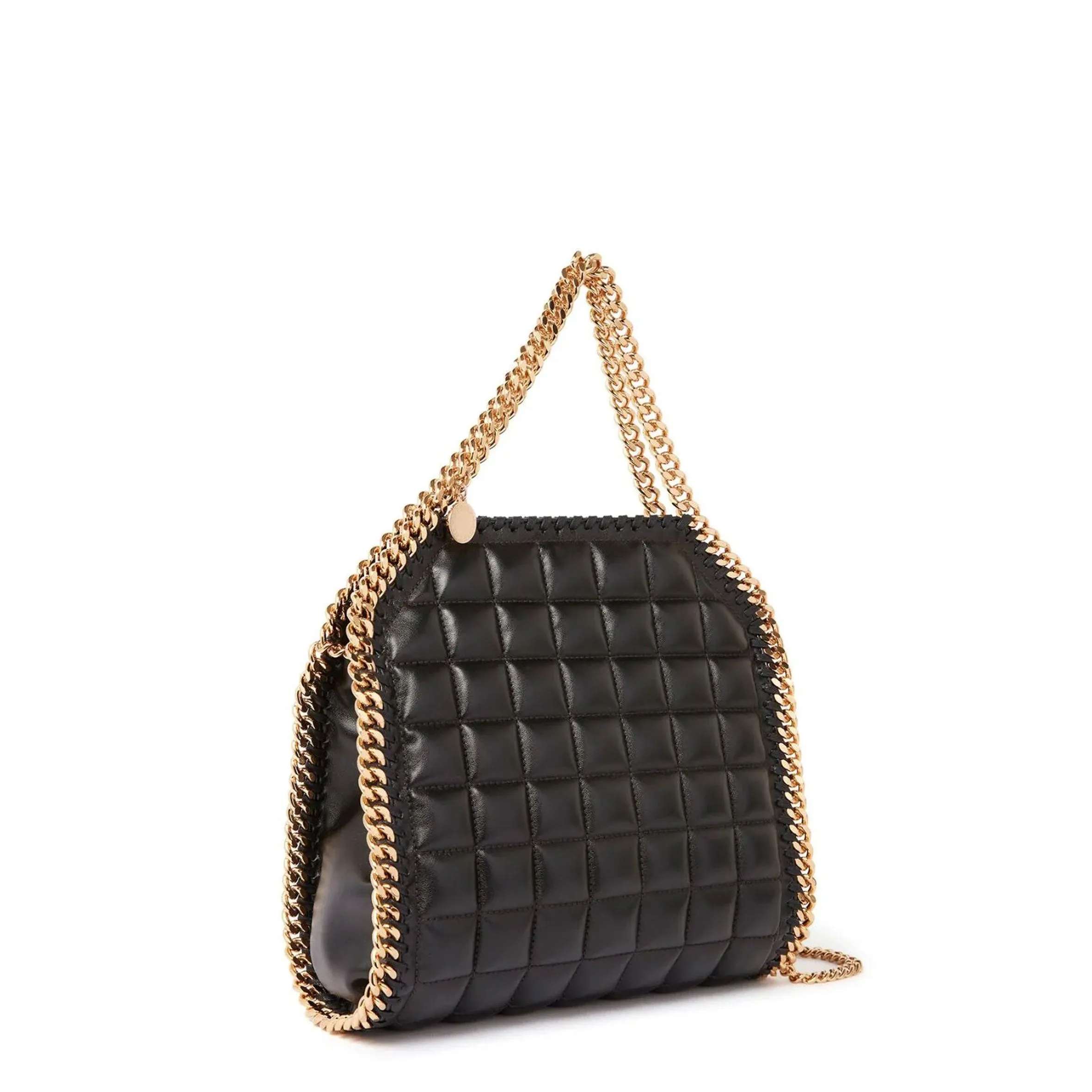 Falabella Mini Tote Bag Quilted (G), Black Bags_Stella Mccartney_Bags