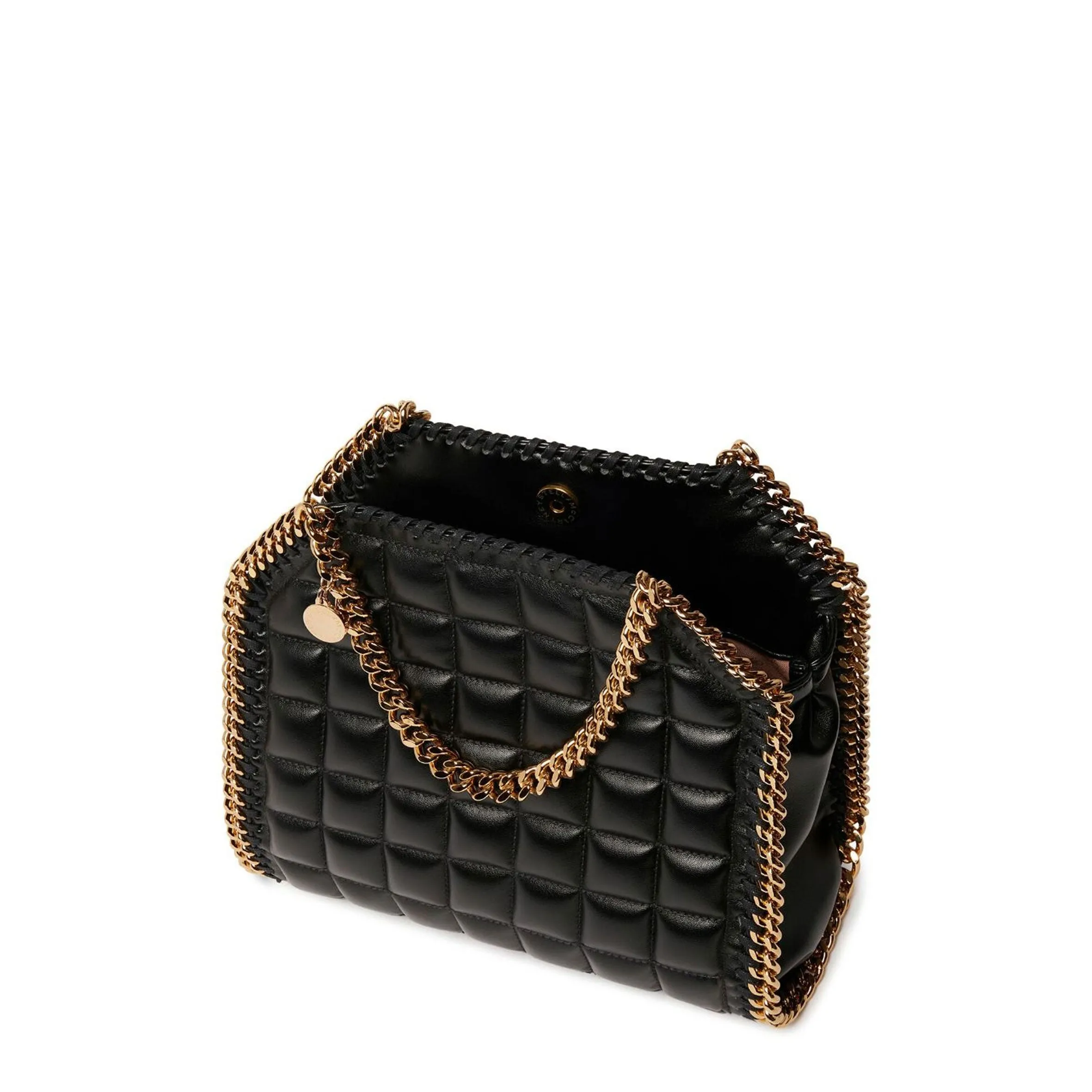 Falabella Mini Tote Bag Quilted (G), Black Bags_Stella Mccartney_Bags