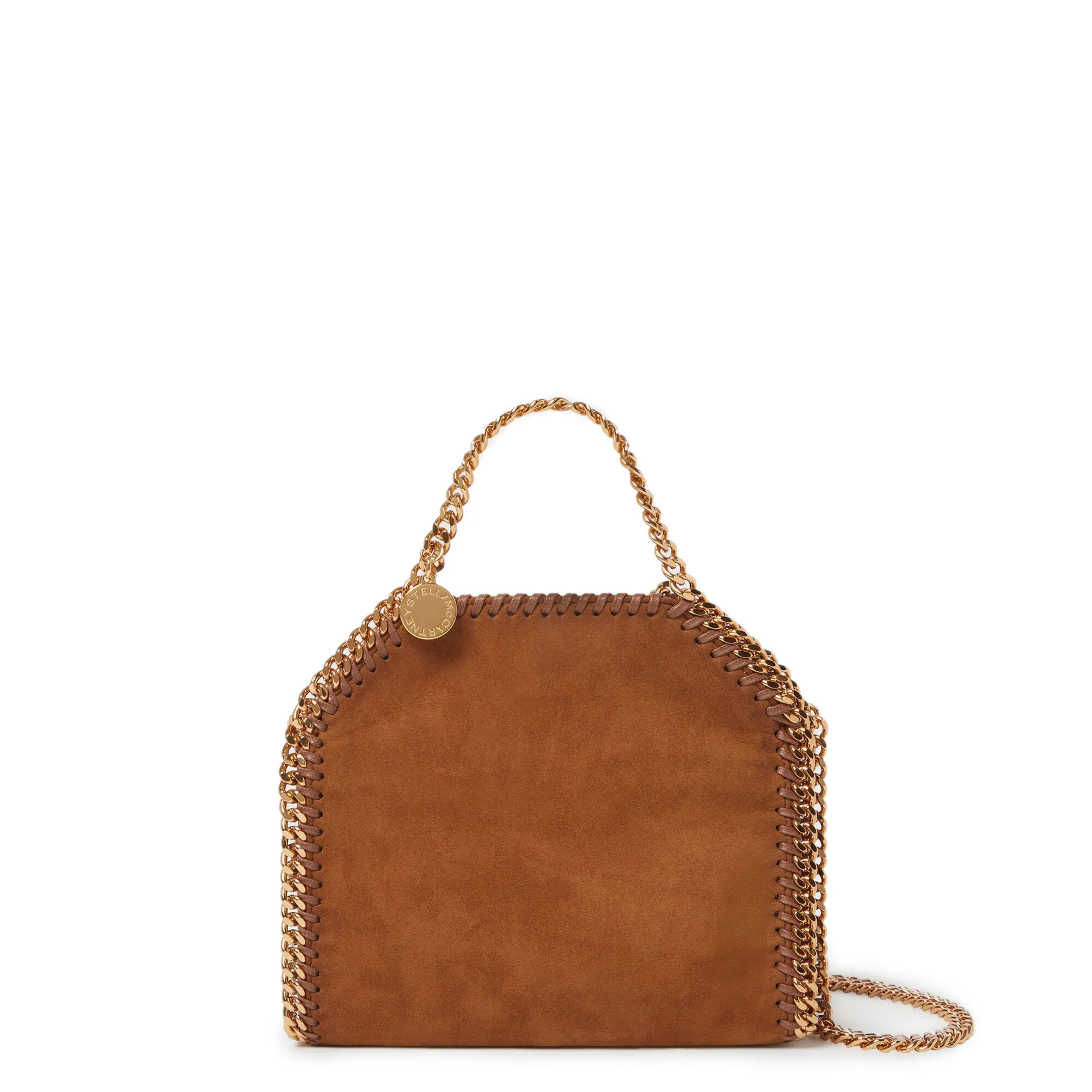 Falabella Mini Tote, Suede, Brandy Bags_Stella Mccartney_Bags
