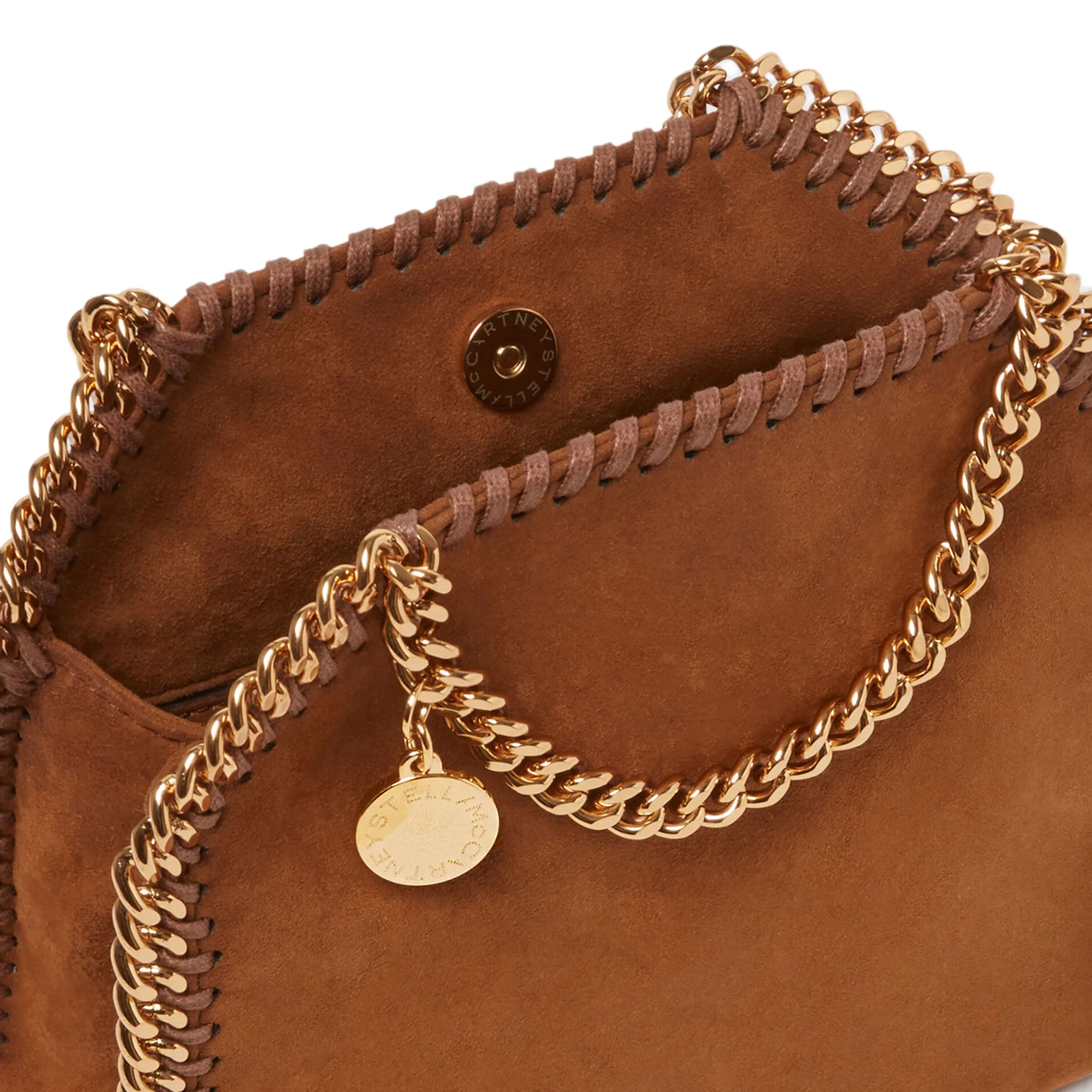 Falabella Mini Tote, Suede, Brandy Bags_Stella Mccartney_Bags