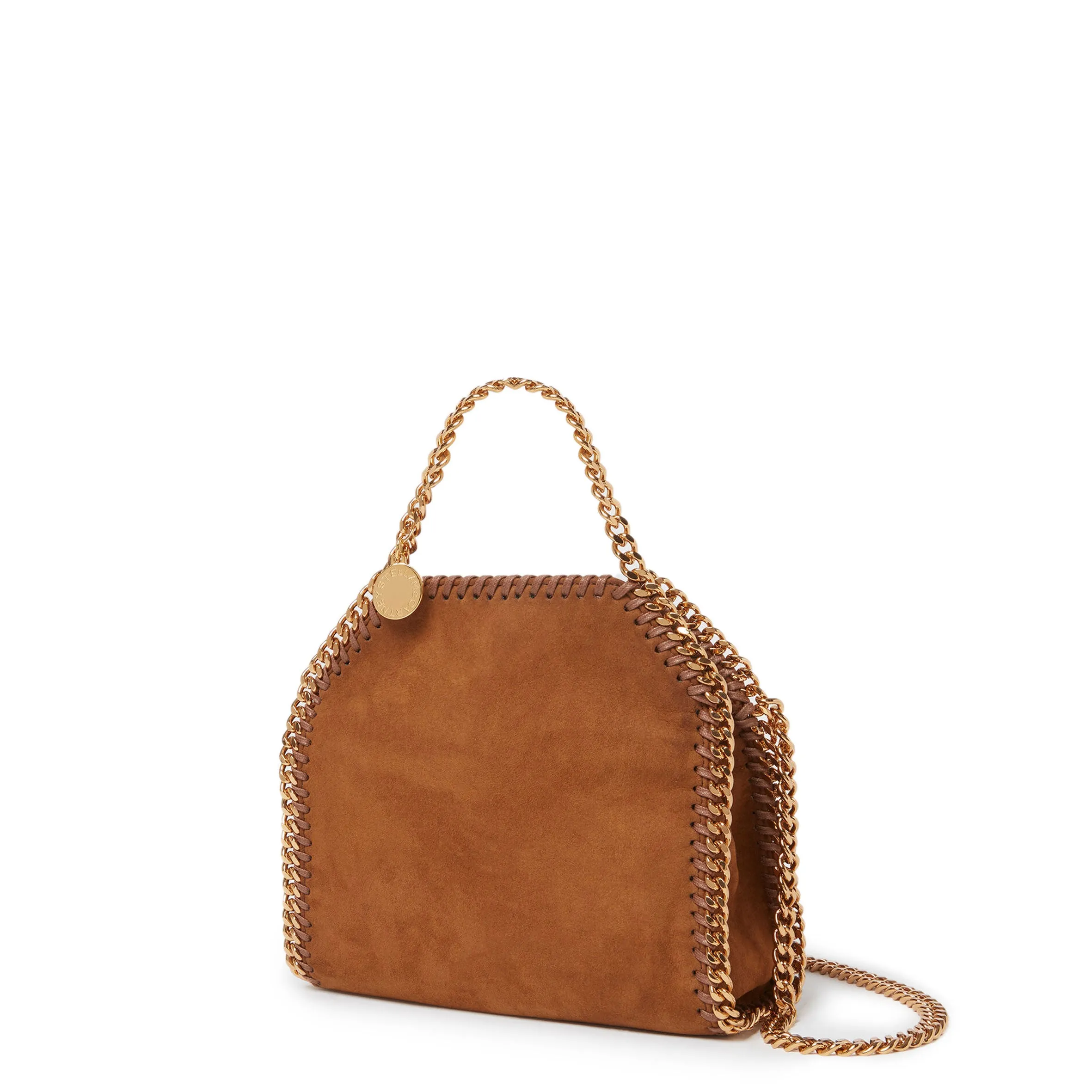Falabella Mini Tote, Suede, Brandy Bags_Stella Mccartney_Bags