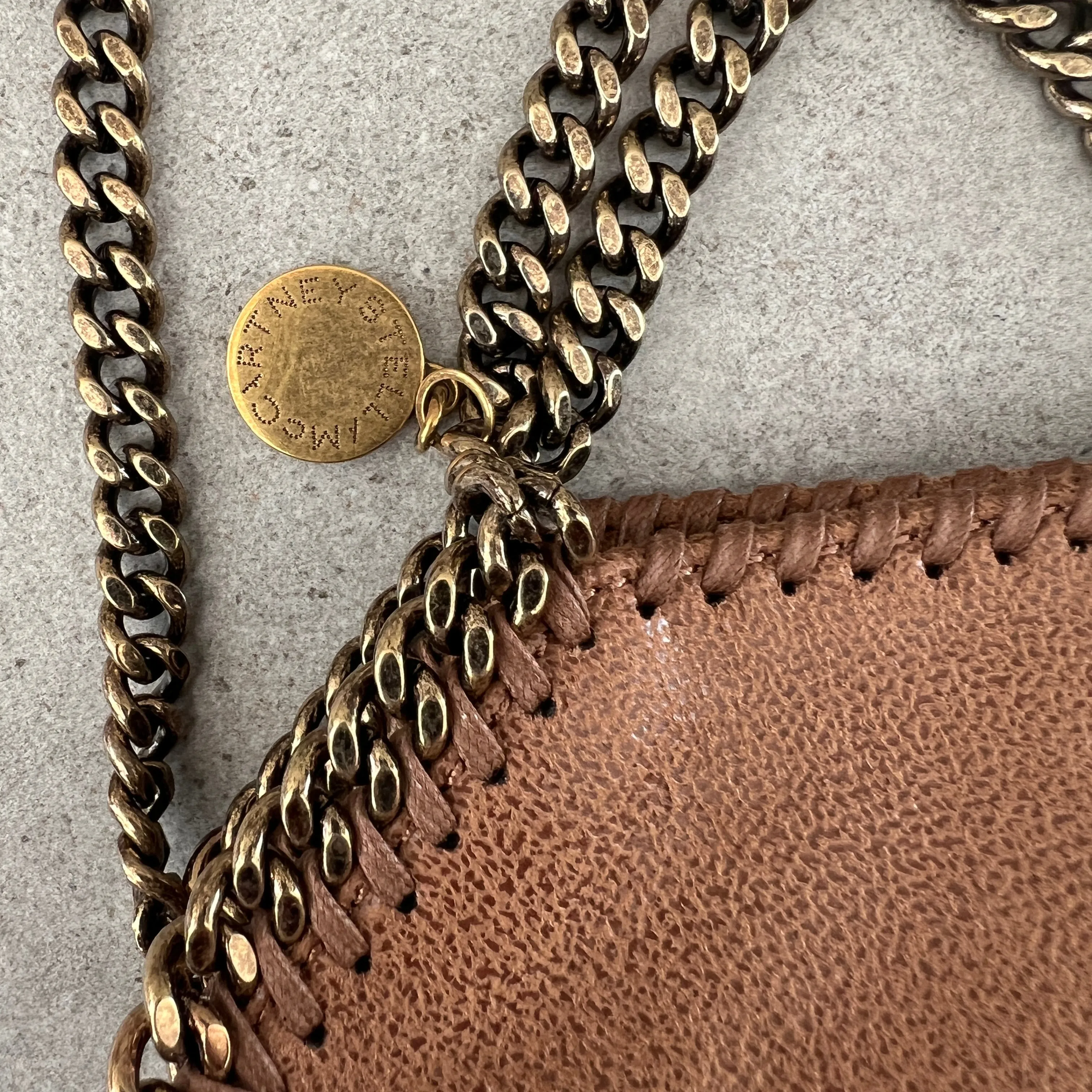 Falabella Tiny Tote Eco Deer (AG), Pecan Bags_Stella Mccartney_Bags