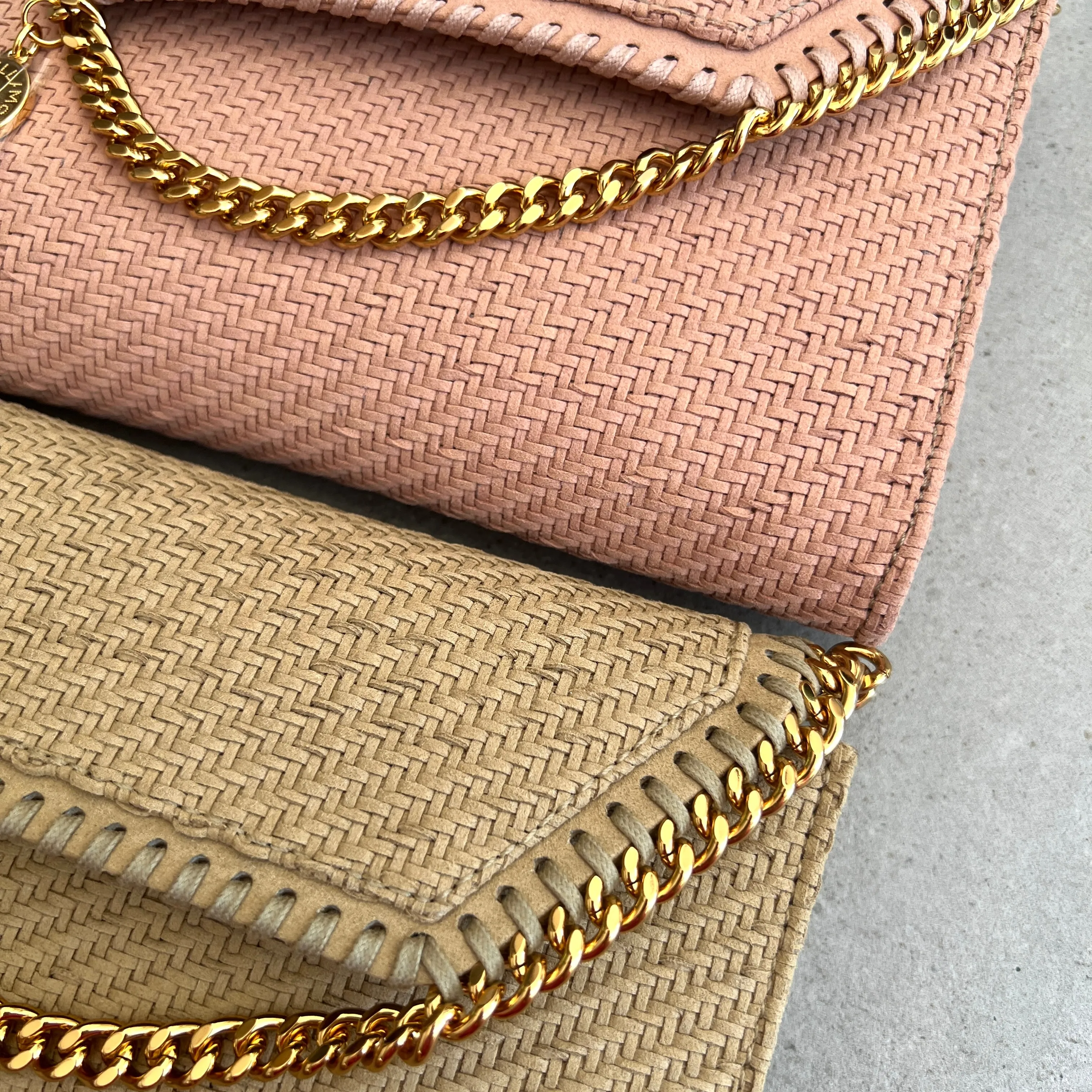 Falabella WOC Woven Suede, Blush Bags_Stella Mccartney_Bags