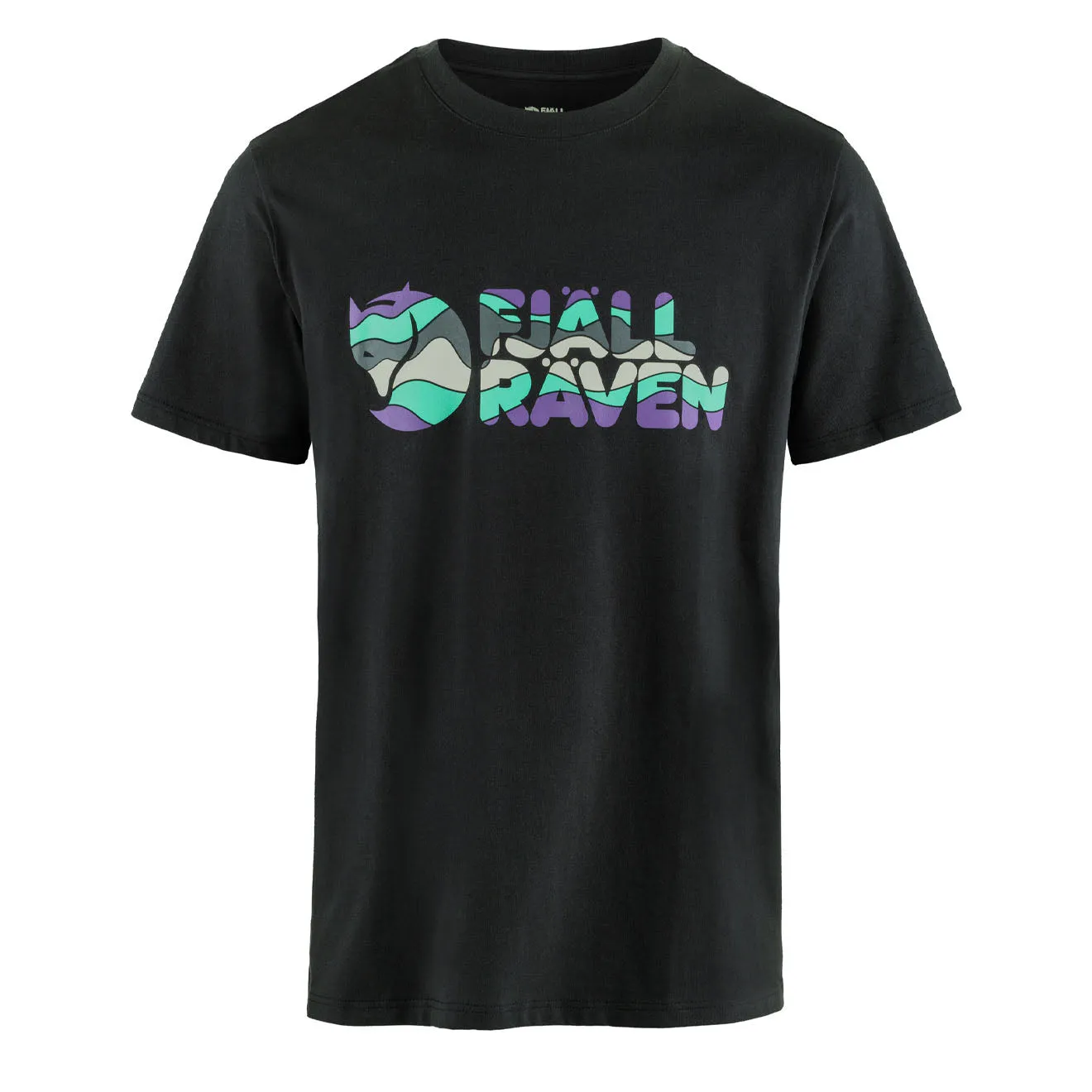 Fjallraven Multicolor Logo T-shirt Black Clothing Fjallraven