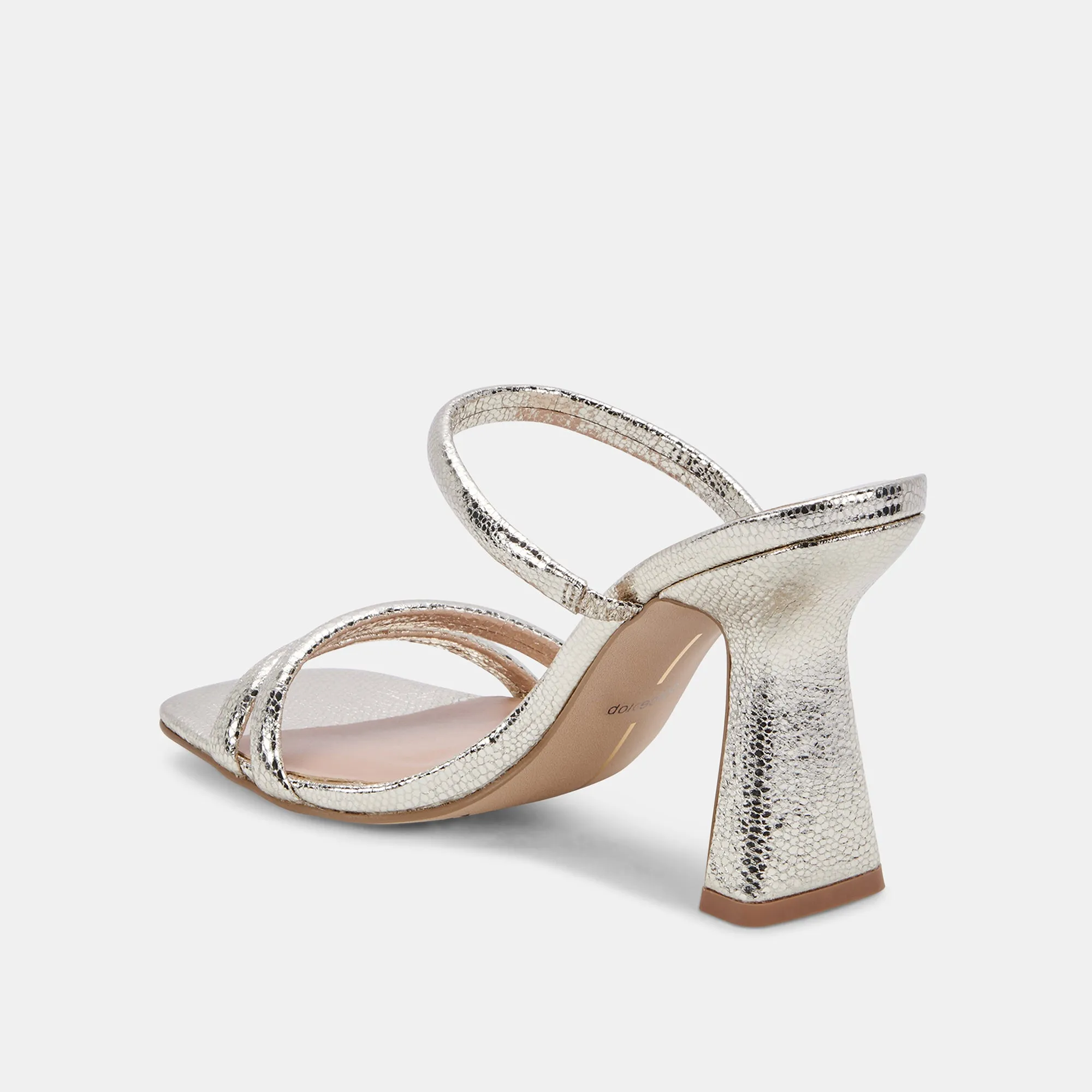 FORT HEELS LIGHT GOLD CRACKLED STELLA