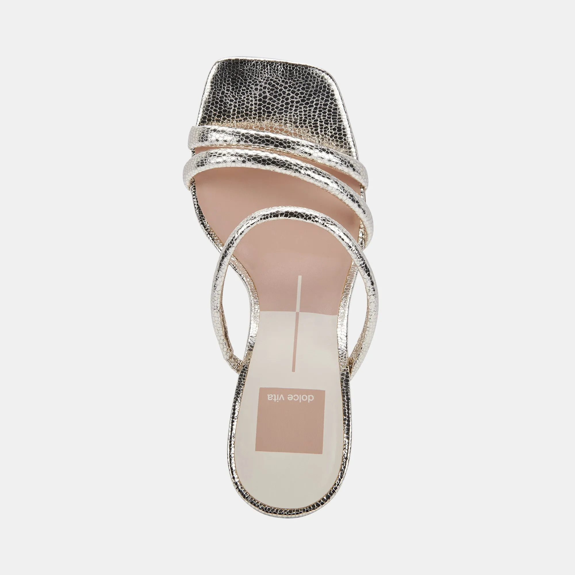 FORT HEELS LIGHT GOLD CRACKLED STELLA