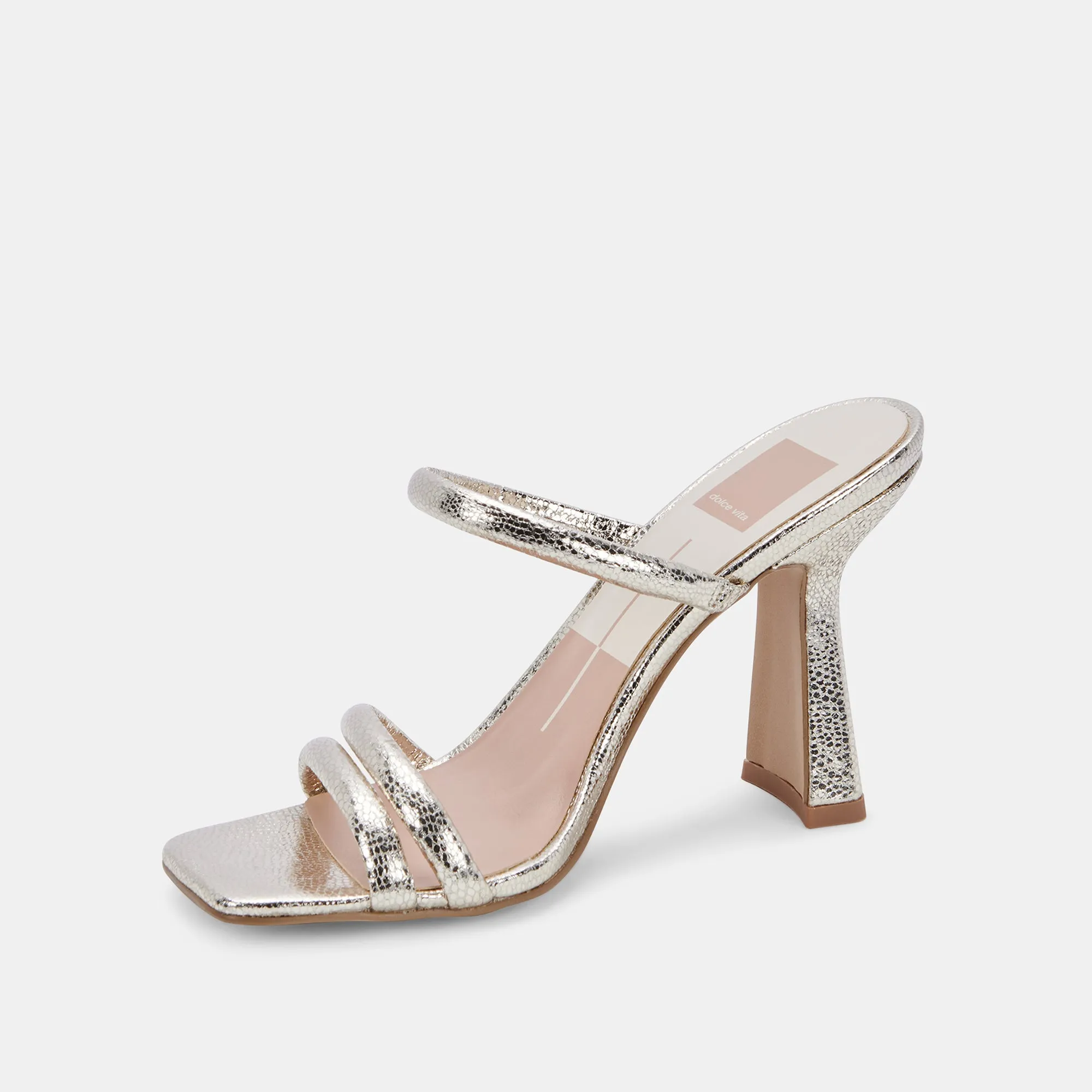 FORT HEELS LIGHT GOLD CRACKLED STELLA