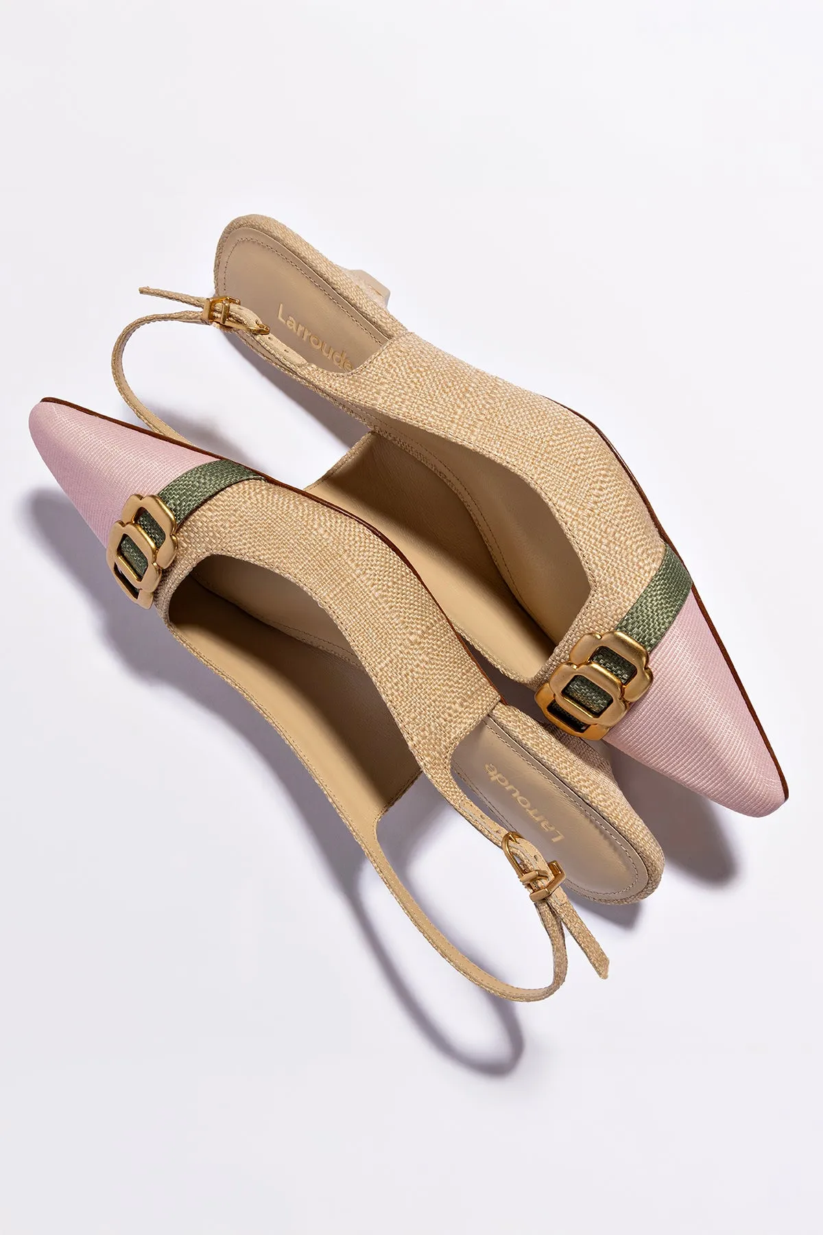 Franca Pump In Beige Raffia