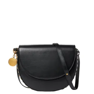 Frayme Medium Flap Bag Alter Mat, Black Bags_Stella Mccartney_Bags
