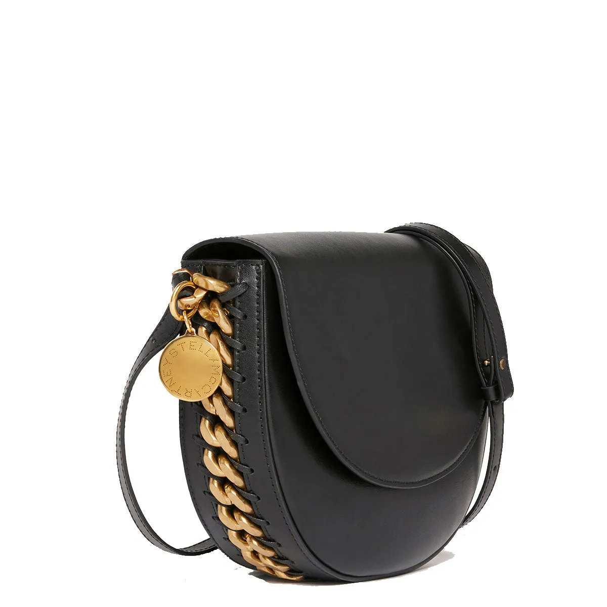 Frayme Medium Flap Bag Alter Mat, Black Bags_Stella Mccartney_Bags