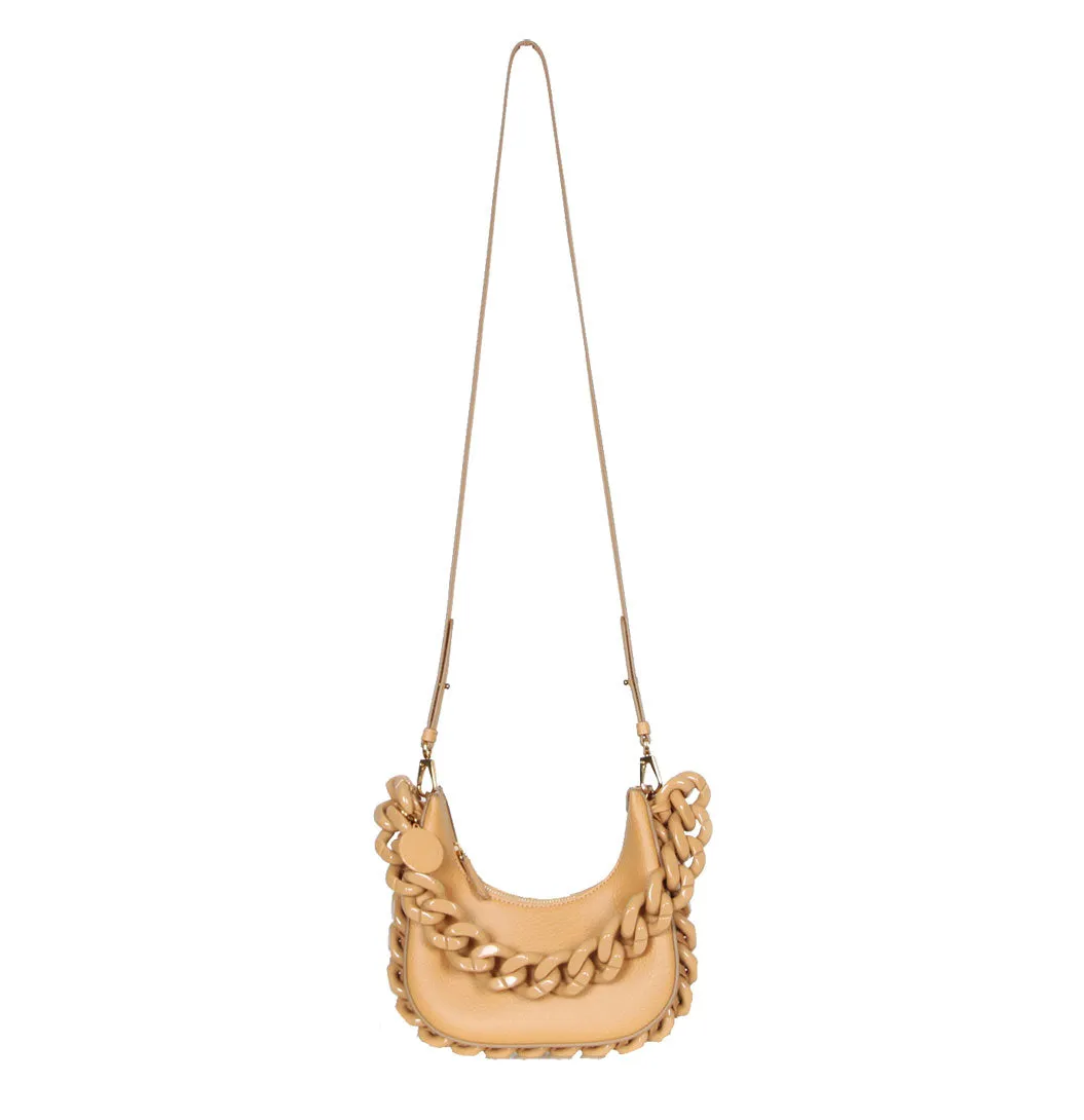 Frayme Shoulder C/B Grainy Tonal, Camel Bags_Stella Mccartney_Bags