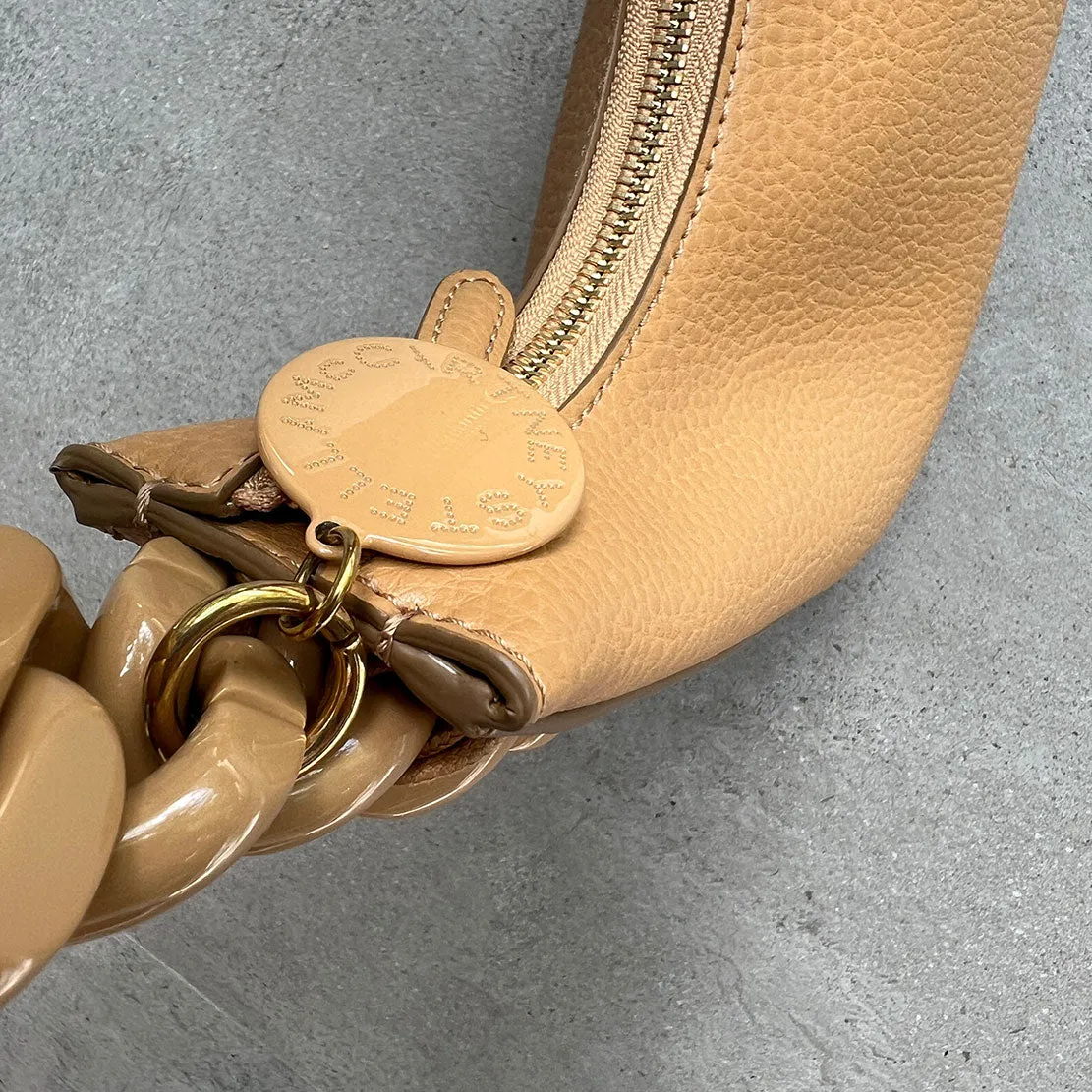 Frayme Shoulder C/B Grainy Tonal, Camel Bags_Stella Mccartney_Bags
