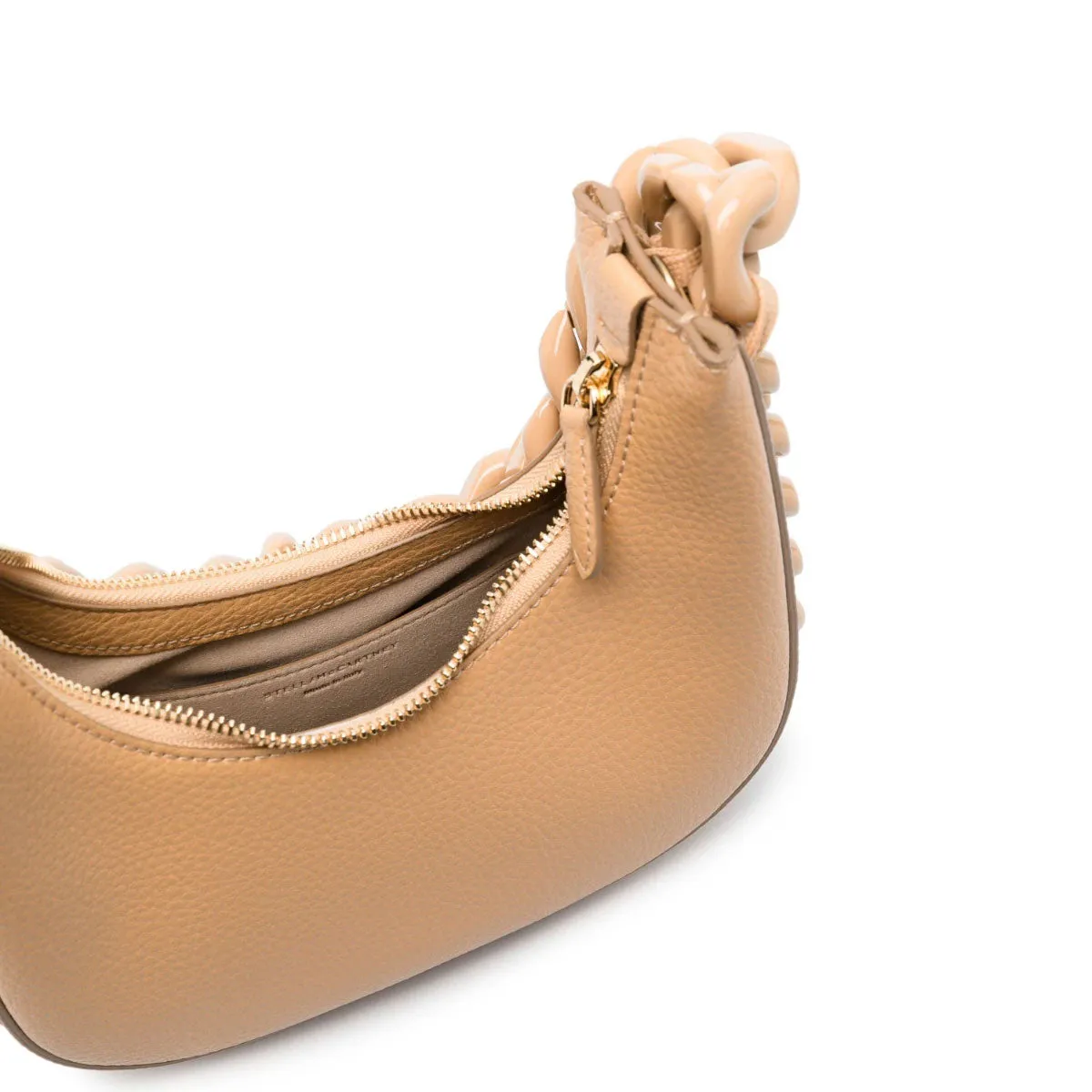 Frayme Shoulder C/B Grainy Tonal, Camel Bags_Stella Mccartney_Bags