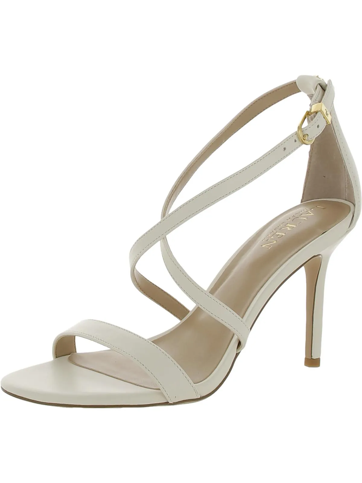Gabriele Womens Leather Criss-Cross Pumps