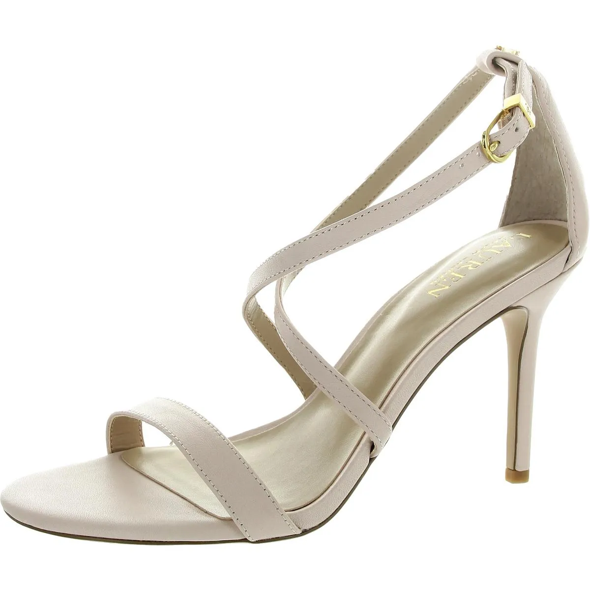 Gabriele Womens Leather Criss-Cross Pumps