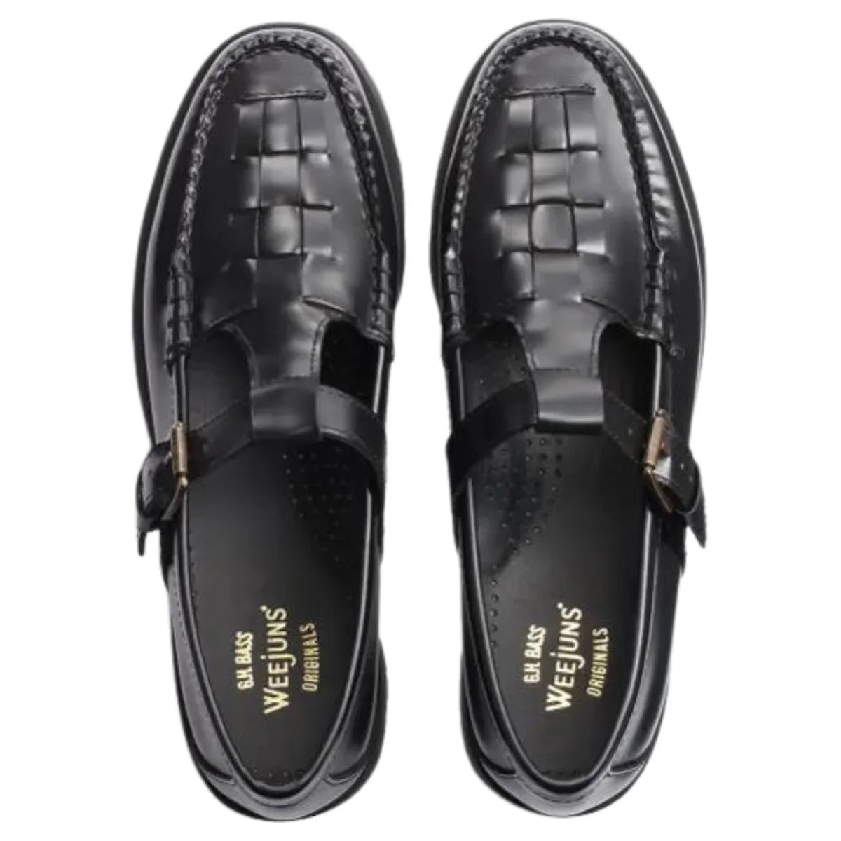 G.H. Bass Women's Fisherman Mary Jane Black