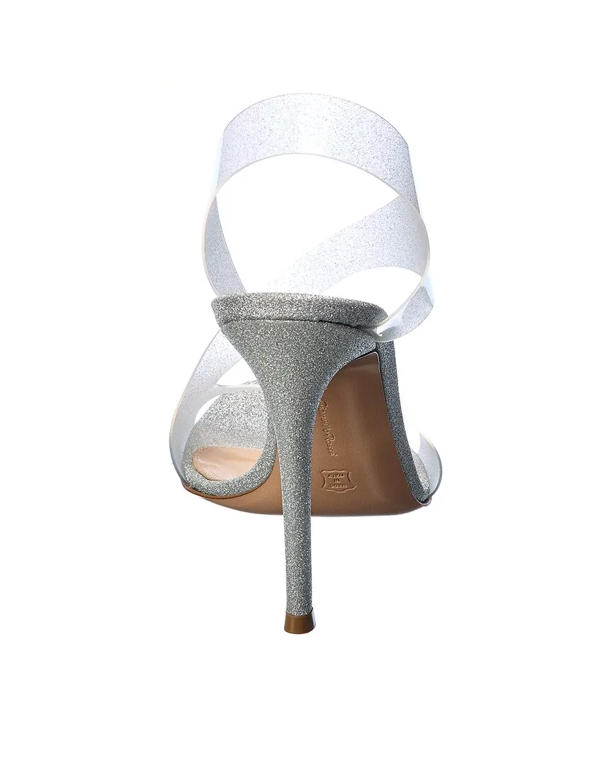 Gianvito Rossi Metropolis 150 Glitter Vinyl Sandal