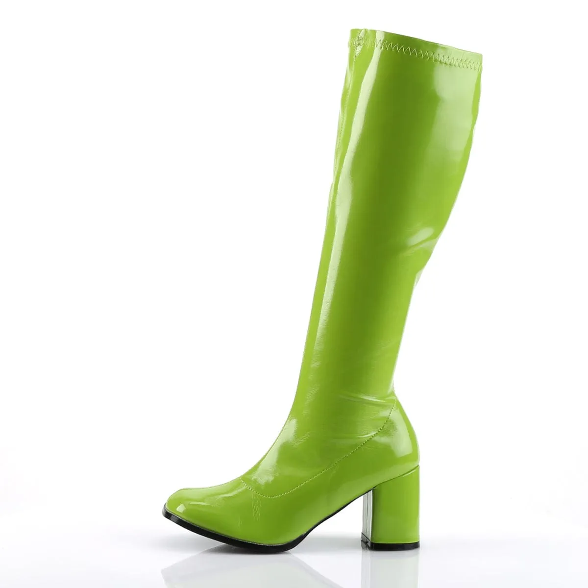 GOGO-300 Lime Green Stretch Patent