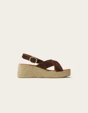 Hawa Espadrilles - Brown Suede