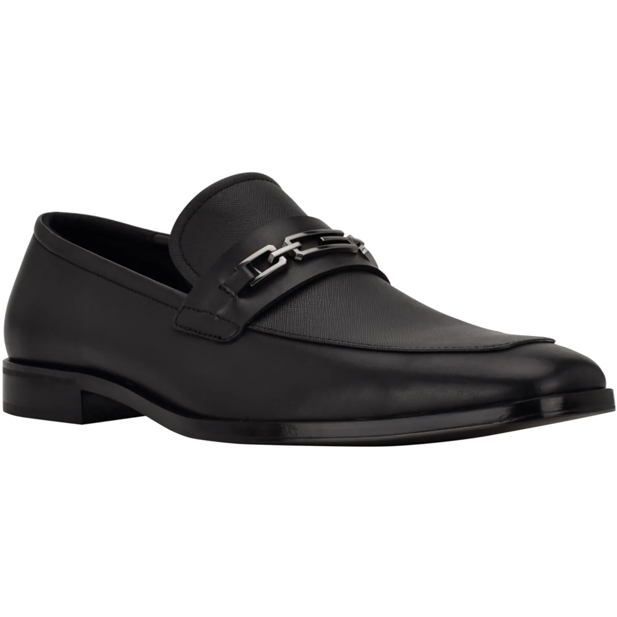 Hendo Mens Faux Leather Square Toe Loafers