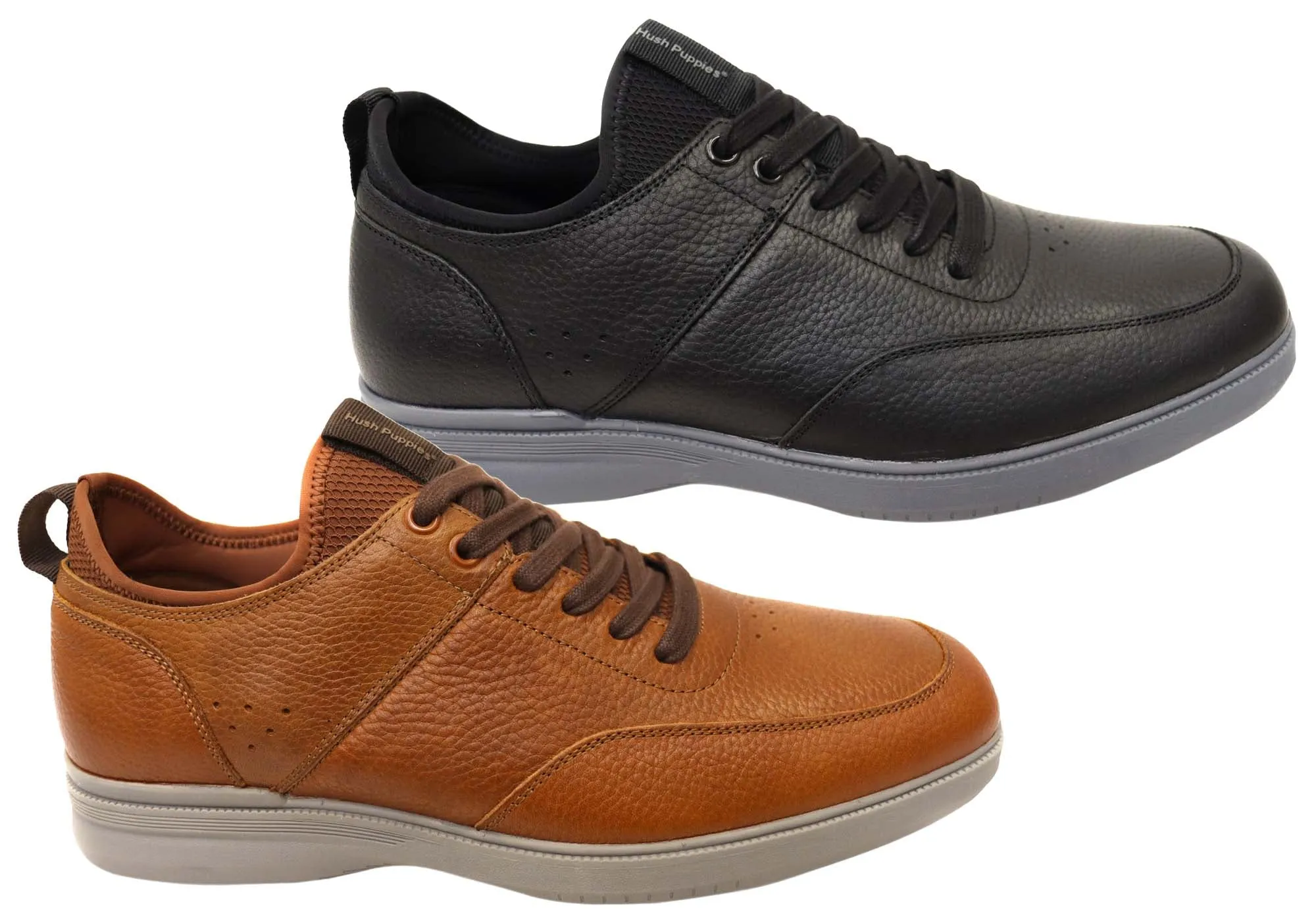 Hush Puppies Lotad Mens Extra Wide Width Leather Comfortable Shoes Hush Puppies Shoes