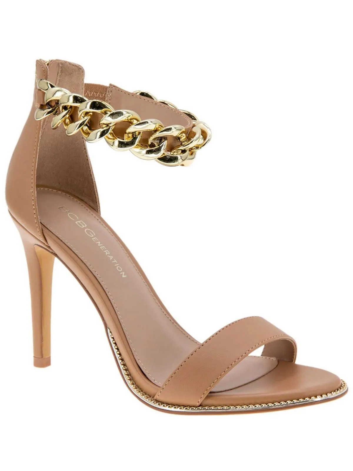 Jadia Womens Embellished Open Toe Heels