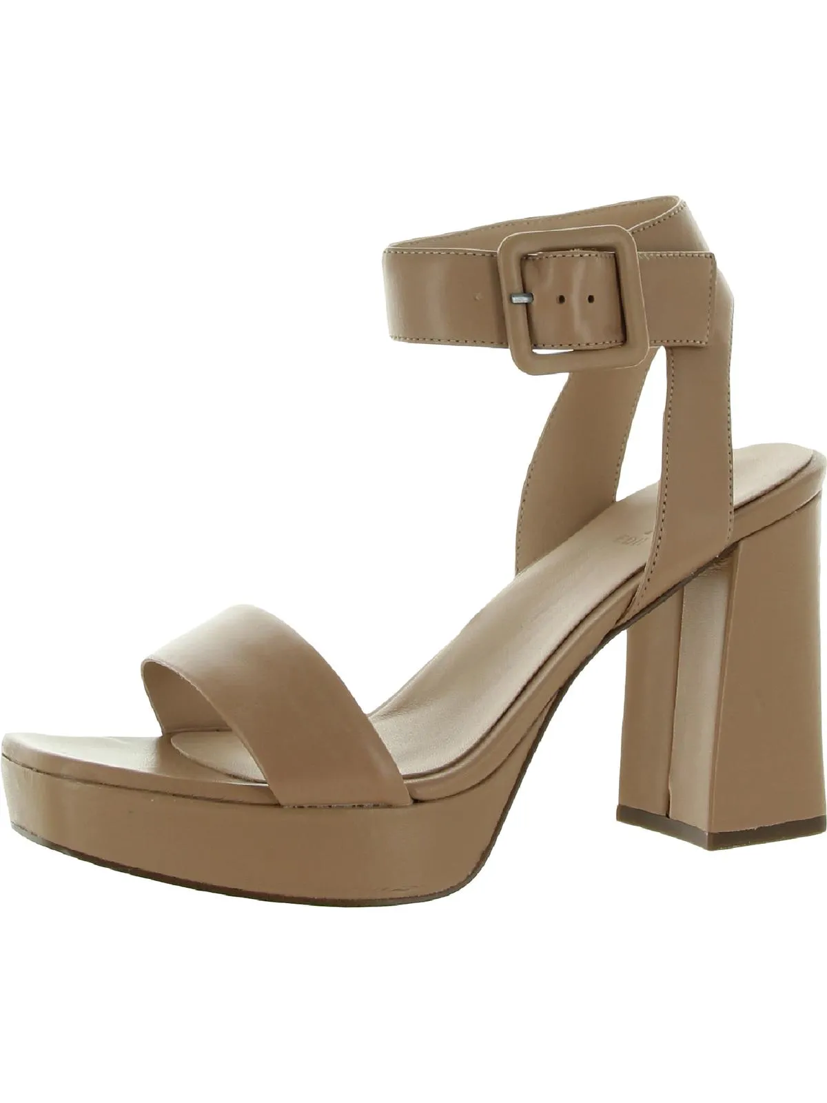Jaselle Womens Leather Ankle Strap Heels