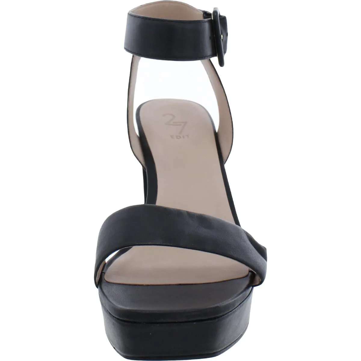 Jaselle Womens Leather Ankle Strap Heels