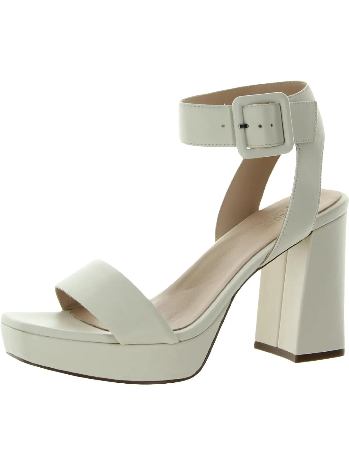 Jaselle Womens Leather Ankle Strap Heels