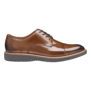 Johnston & Murphy Men's Upton Dress Cap Toe Tan Full Grain Leather
