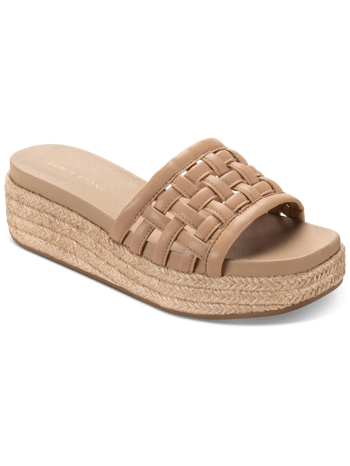JORDANAA Womens Square toe Manmade Espadrilles