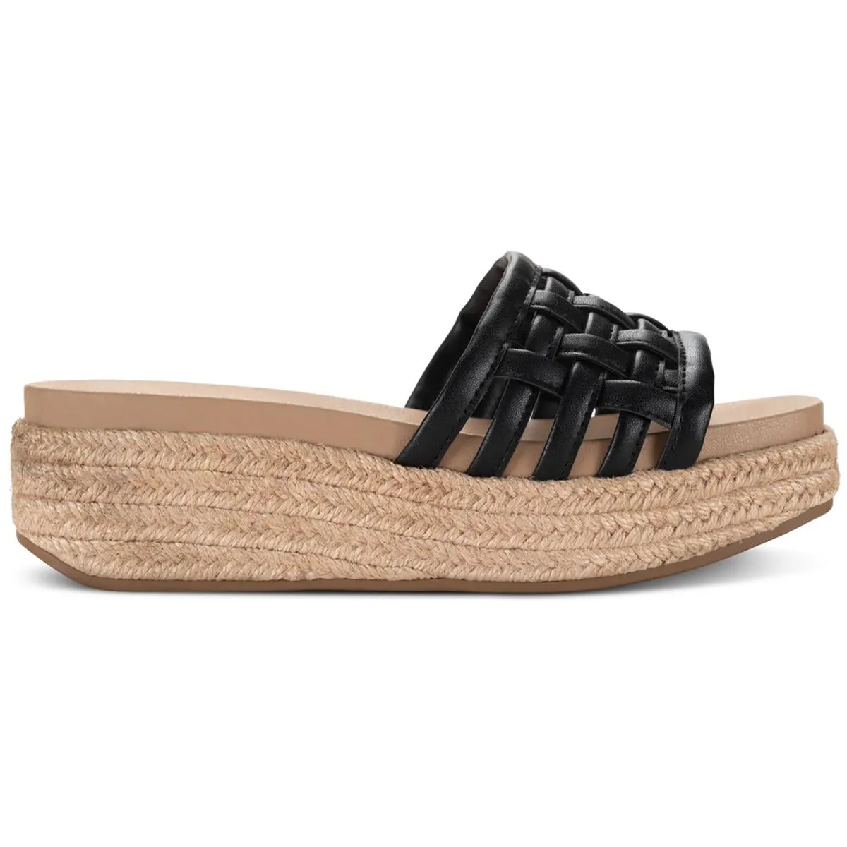 JORDANAA Womens Square toe Manmade Espadrilles