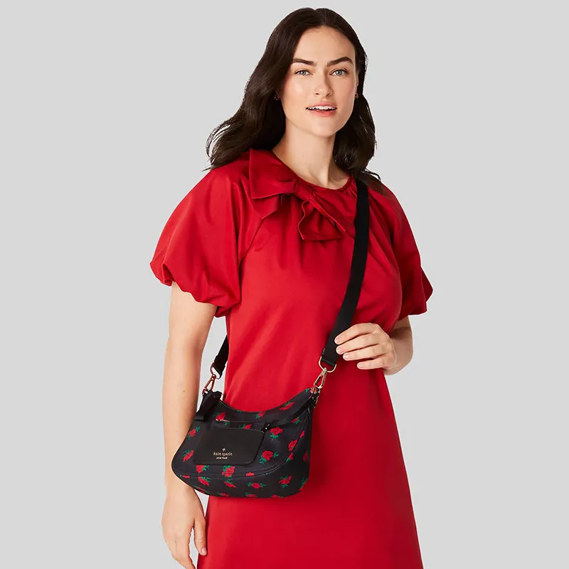 Kate Spade Bags Kate Spade Chelsea Rose Toss Printed Crossbody KE437