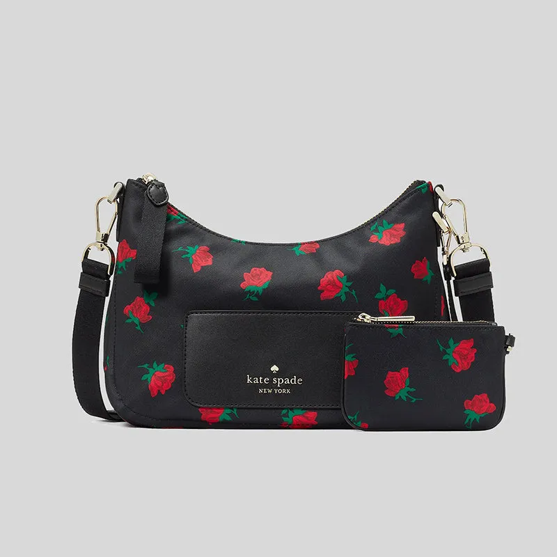 Kate Spade Bags Kate Spade Chelsea Rose Toss Printed Crossbody KE437
