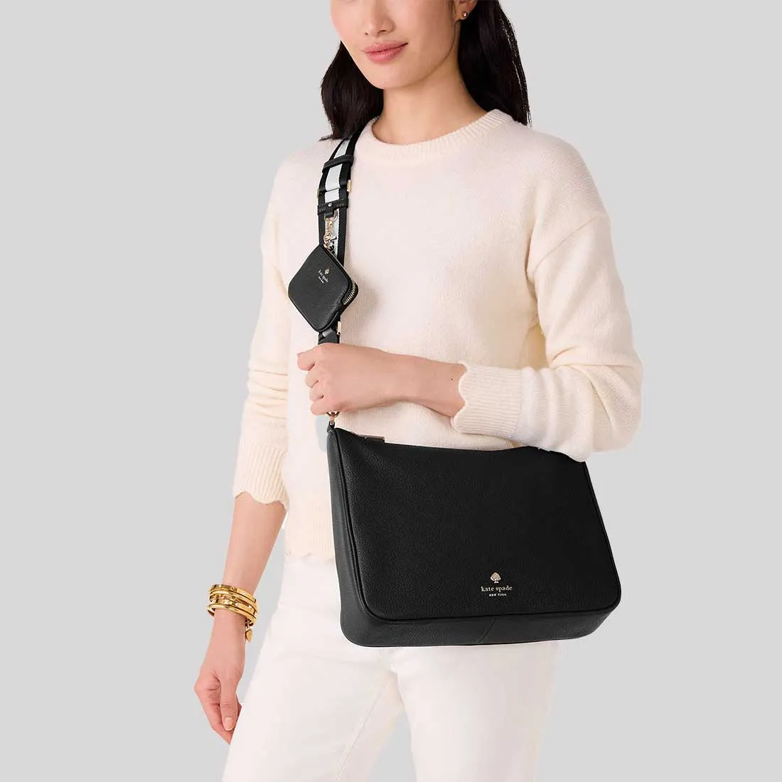 Kate Spade Bags KATE SPADE Emma Large Crossbody Bag Black KK069
