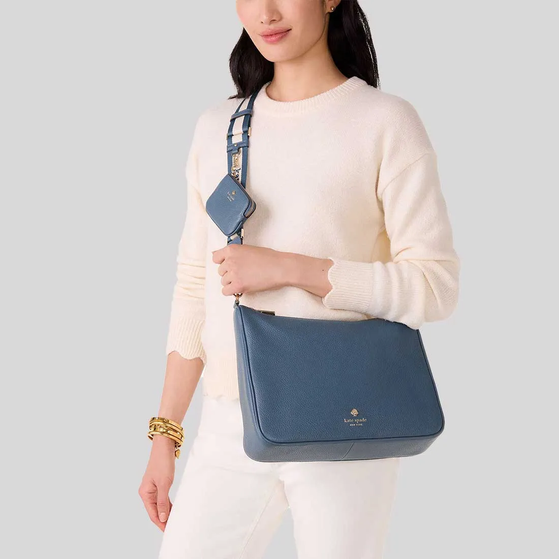 Kate Spade Bags KATE SPADE Emma Large Crossbody Bag Bluestone KK069