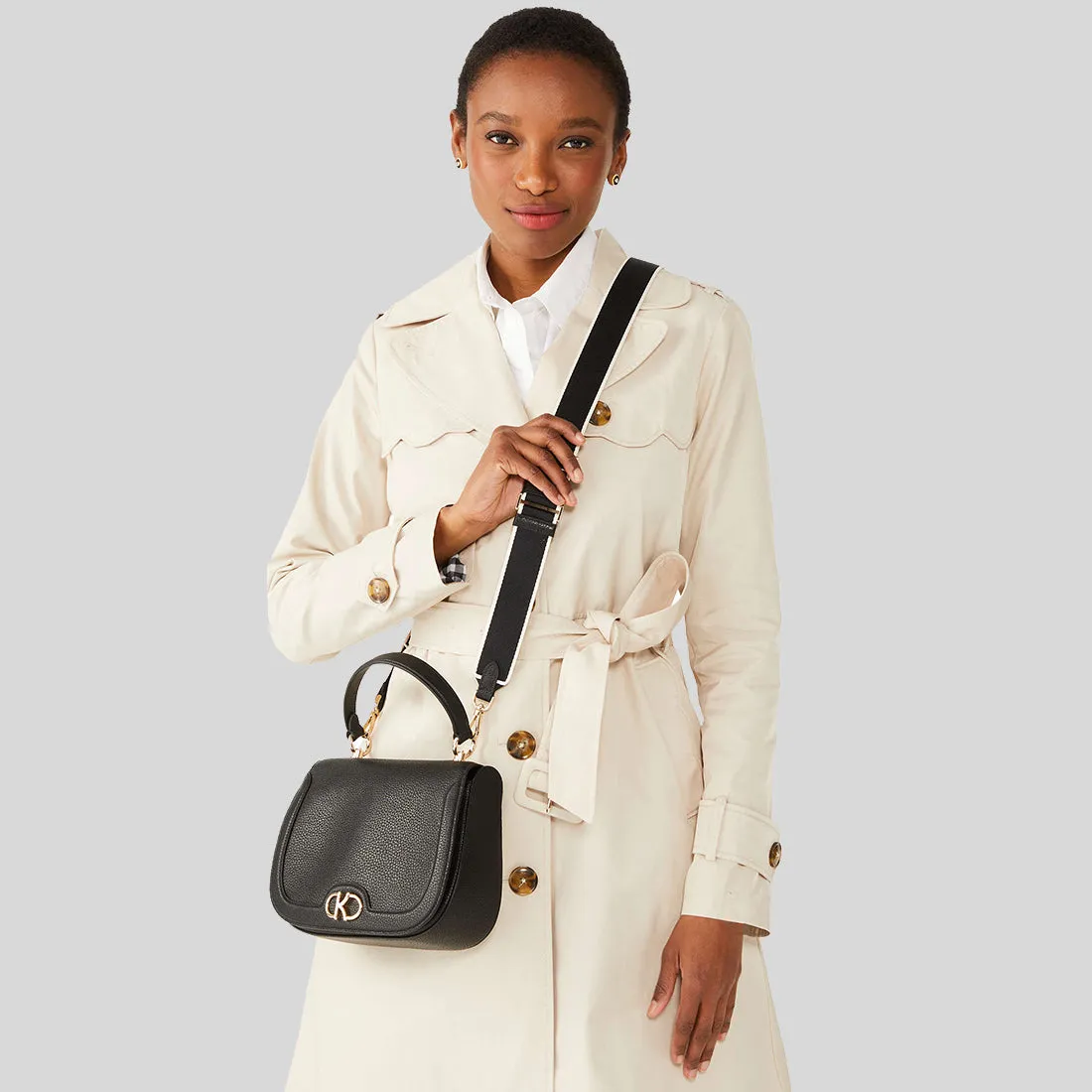 Kate Spade Bags KATE SPADE Kyla Top Handle Saddle Bag Black KF527